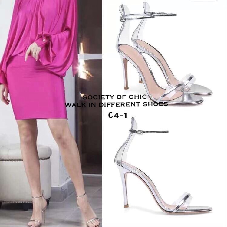 รองเท้าส้นสูง Style Christian Louboutin (สีเงิน)