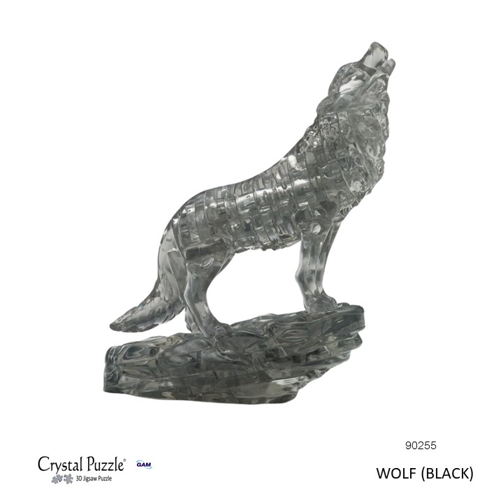 Wolf (Black) :37 Pcs./3D CRYTAL PUZZLE