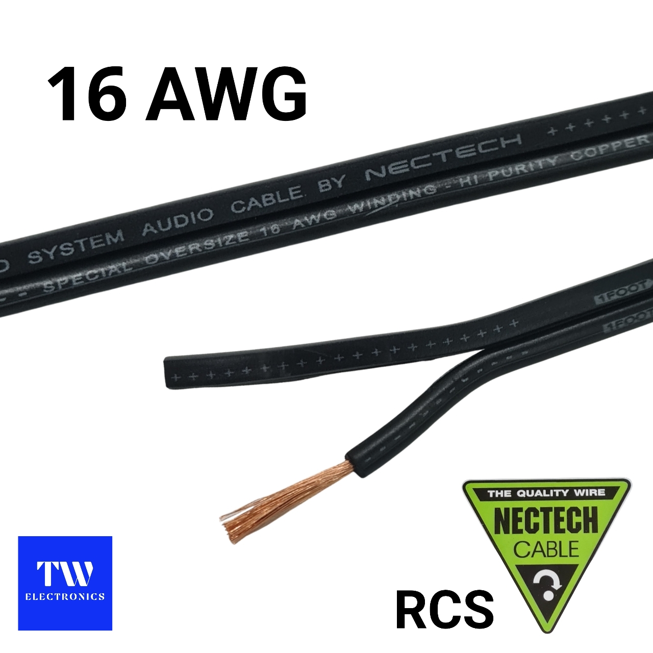 สายลำโพง16AWG NECTECH / RCS