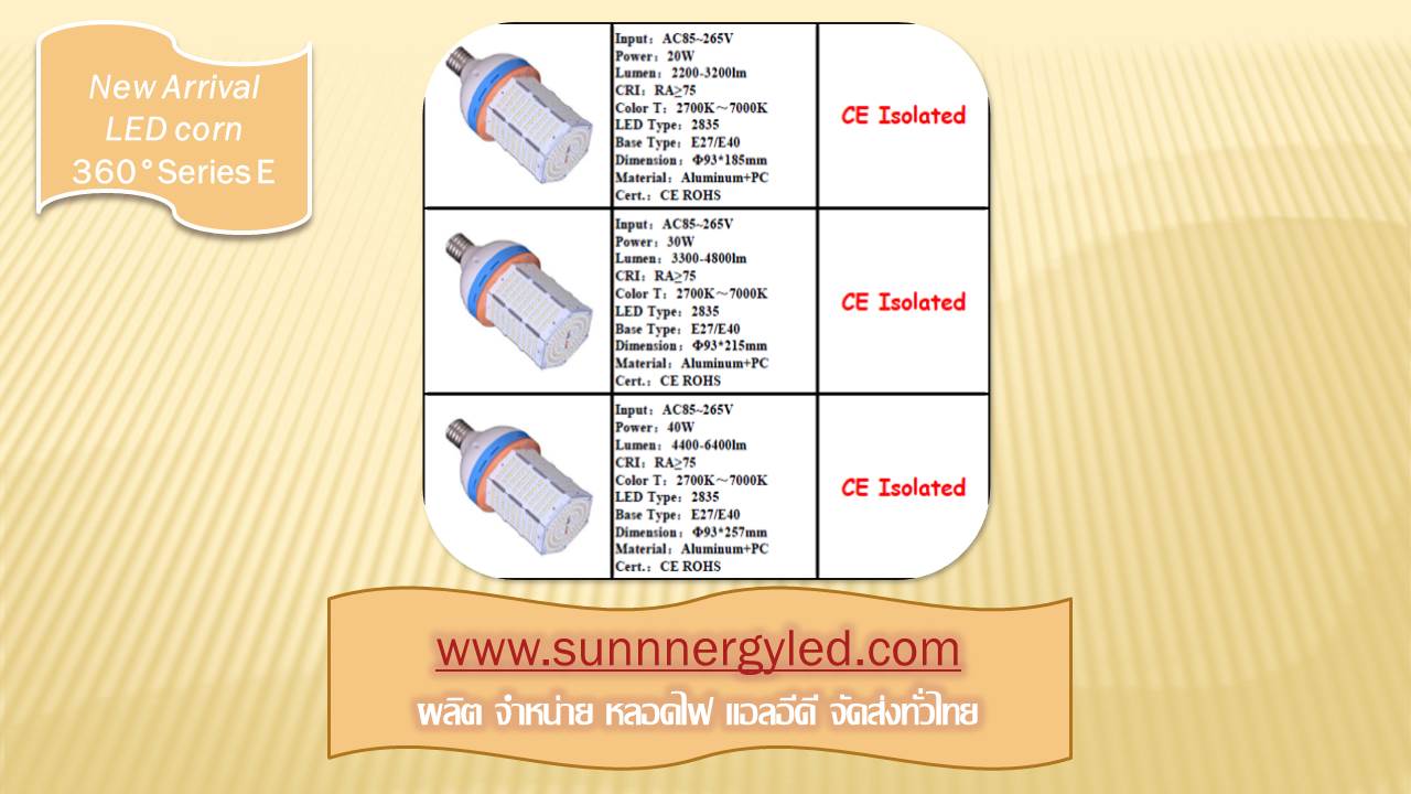 LED corn light STC-QF-CLE40W