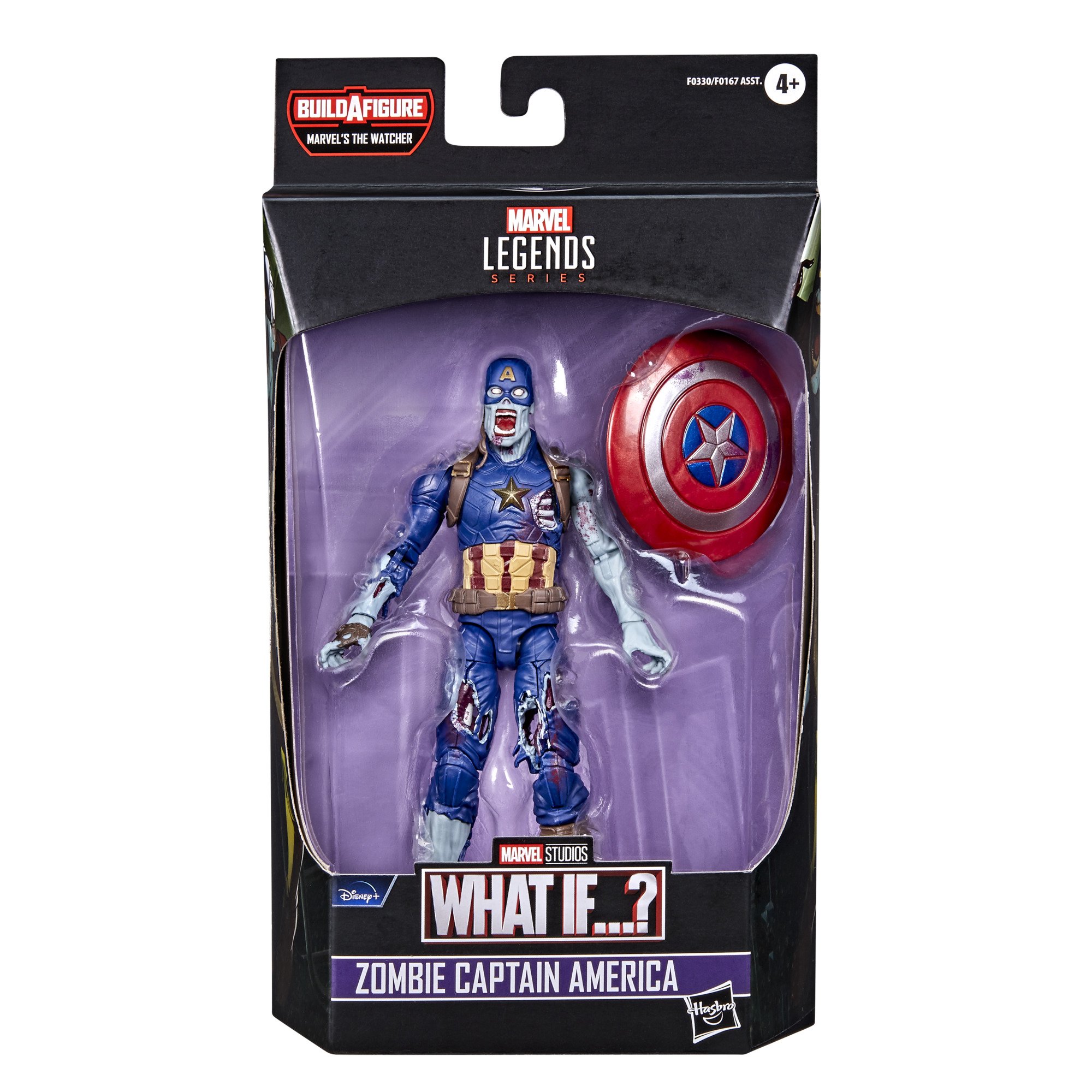 Hasbro Marvel Legends Series What If Zombie Captain America 6-inch Figure ฮาสโบร มาร์เวล เลเจนด์ ซีรี่ย์ส หุ่นโมเดลฟิกเกอร์ วอท อีฟ ซอมบี้ กัปตัน อเมริกา ขนาด 6 นิ้ว ลิขสิทธิ์แท้