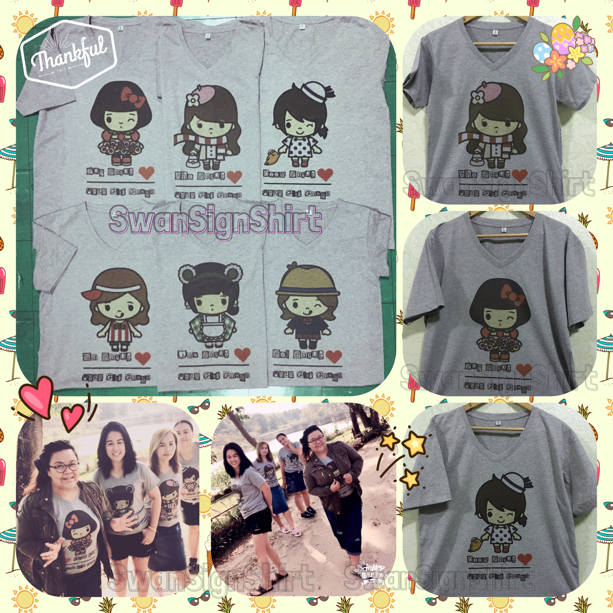 เสื้อยืดสกรีน เสื้อกลุ่ม/ทีม ไปเที่ยว