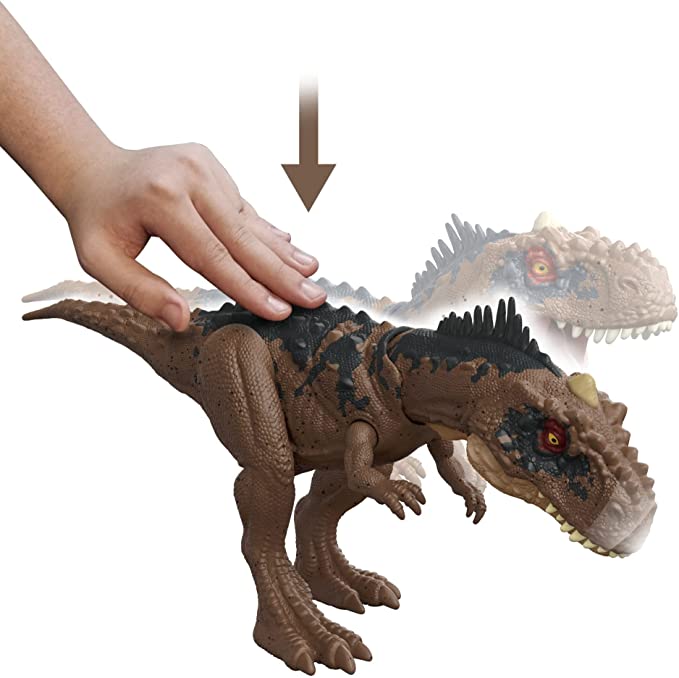 Mattel Jurassic World Roar Strikers Rajasaurus (HDX35) แมทเทล จูราสสิค เวิลด์ ของเล่นแอ็กชั่นฟิกเกอร์ไดโนเสาร์ ราชซอรัส