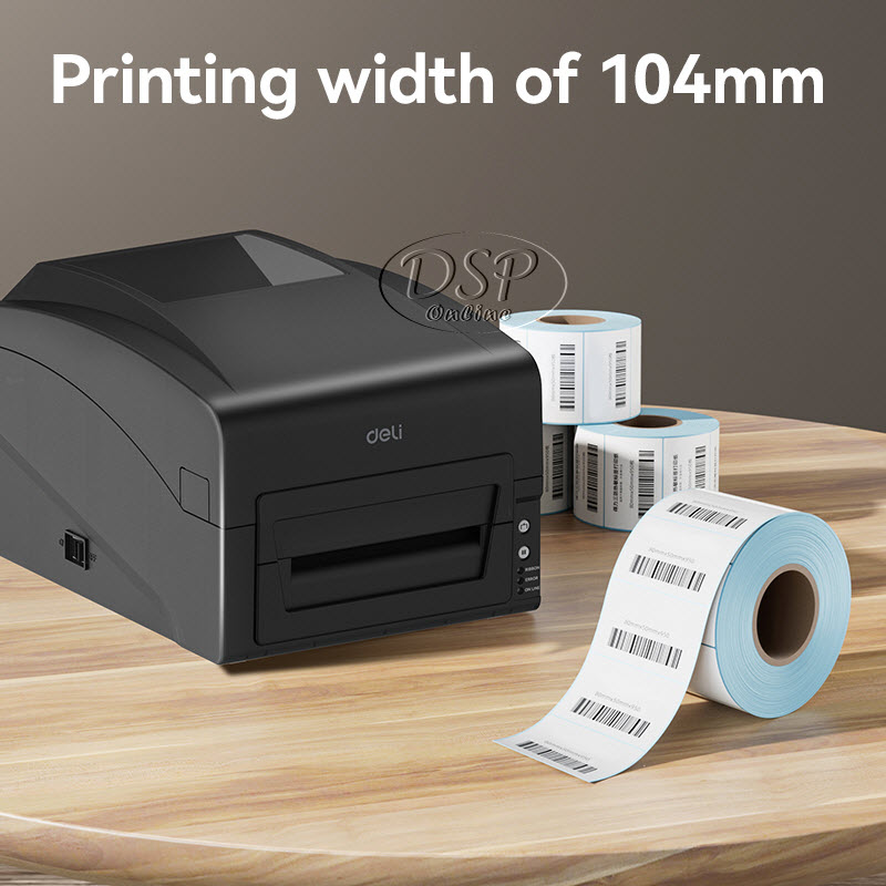 ขายถูก THERMAL TRANSFER LABEL PRINTER DELI S352 (เครื่องพิมพ์สติ๊กเกอร์) เชื่อมต่อ USB สเปกราชการ
