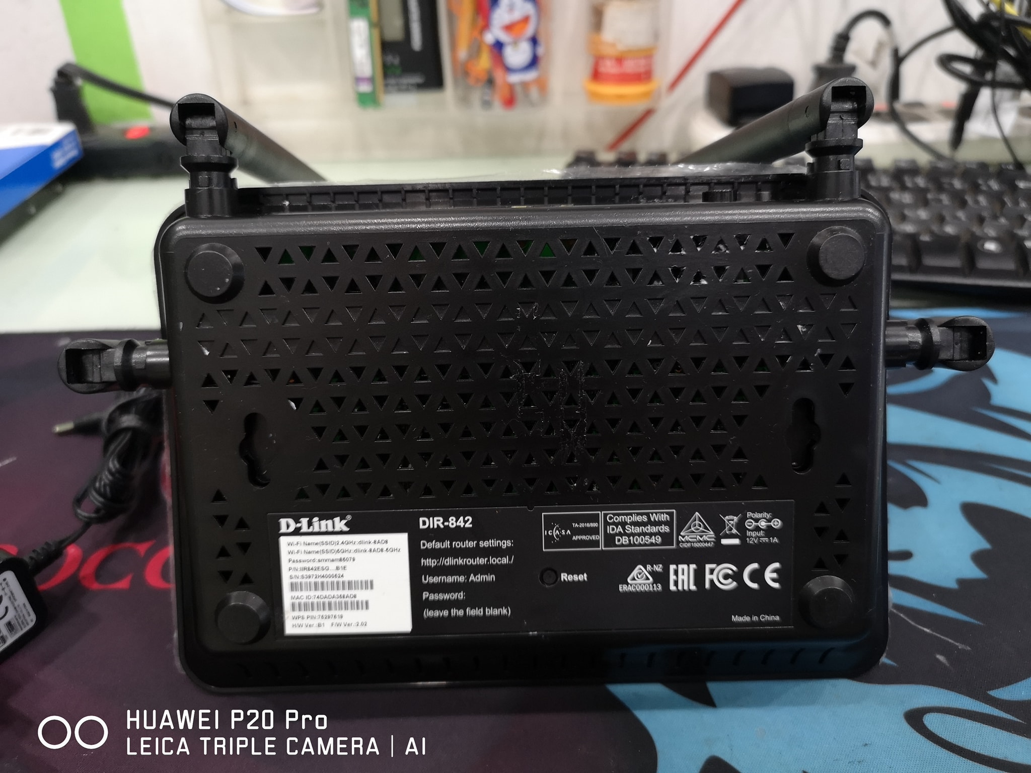 D-LINK DIR-842 Wireless AC1200 Dual Band Gigabit มือสองสภาพดีประกัน3เดือน