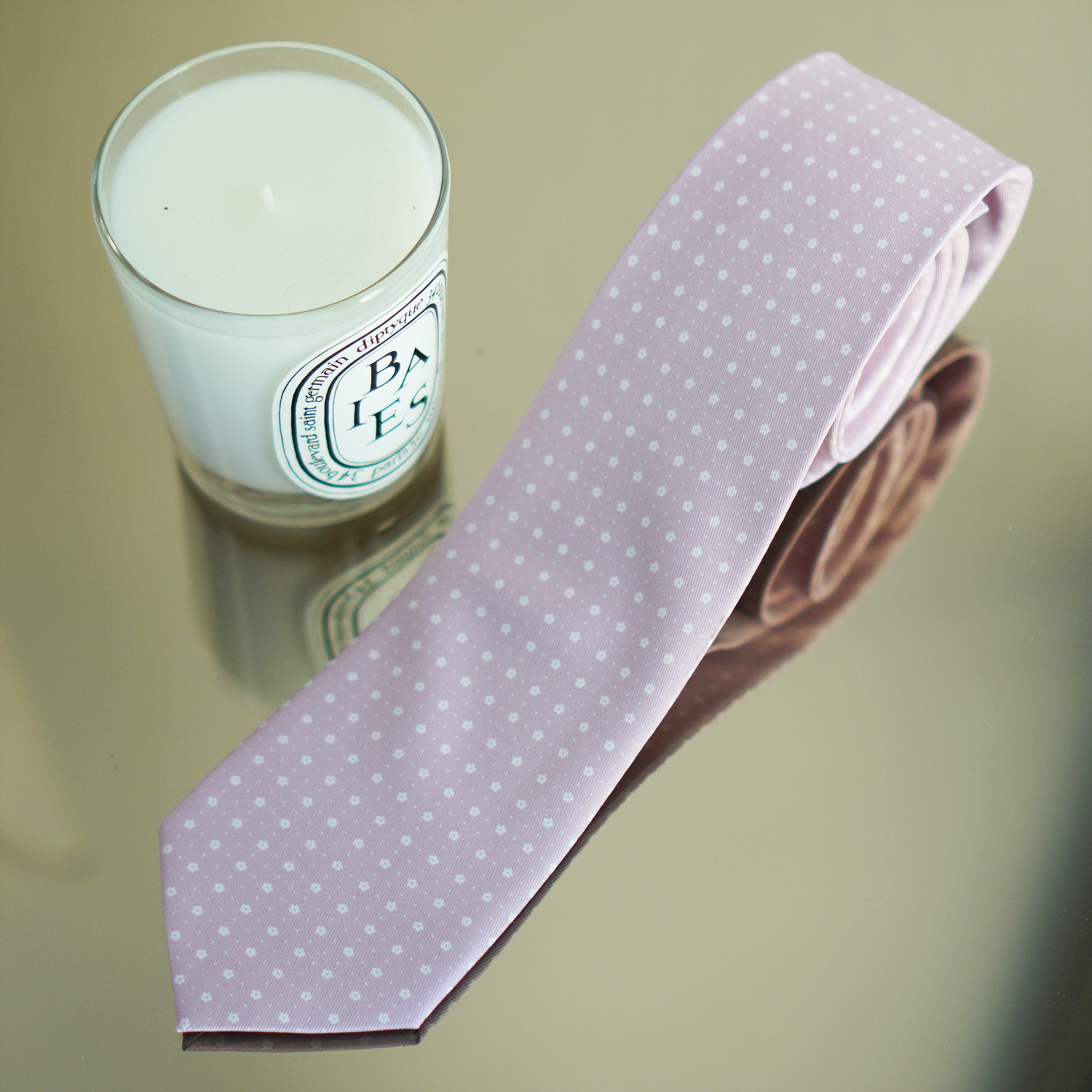เนคไท พร้อมส่ง ขนาด 3 นิ้ว Pattern - Little Flower- Pink