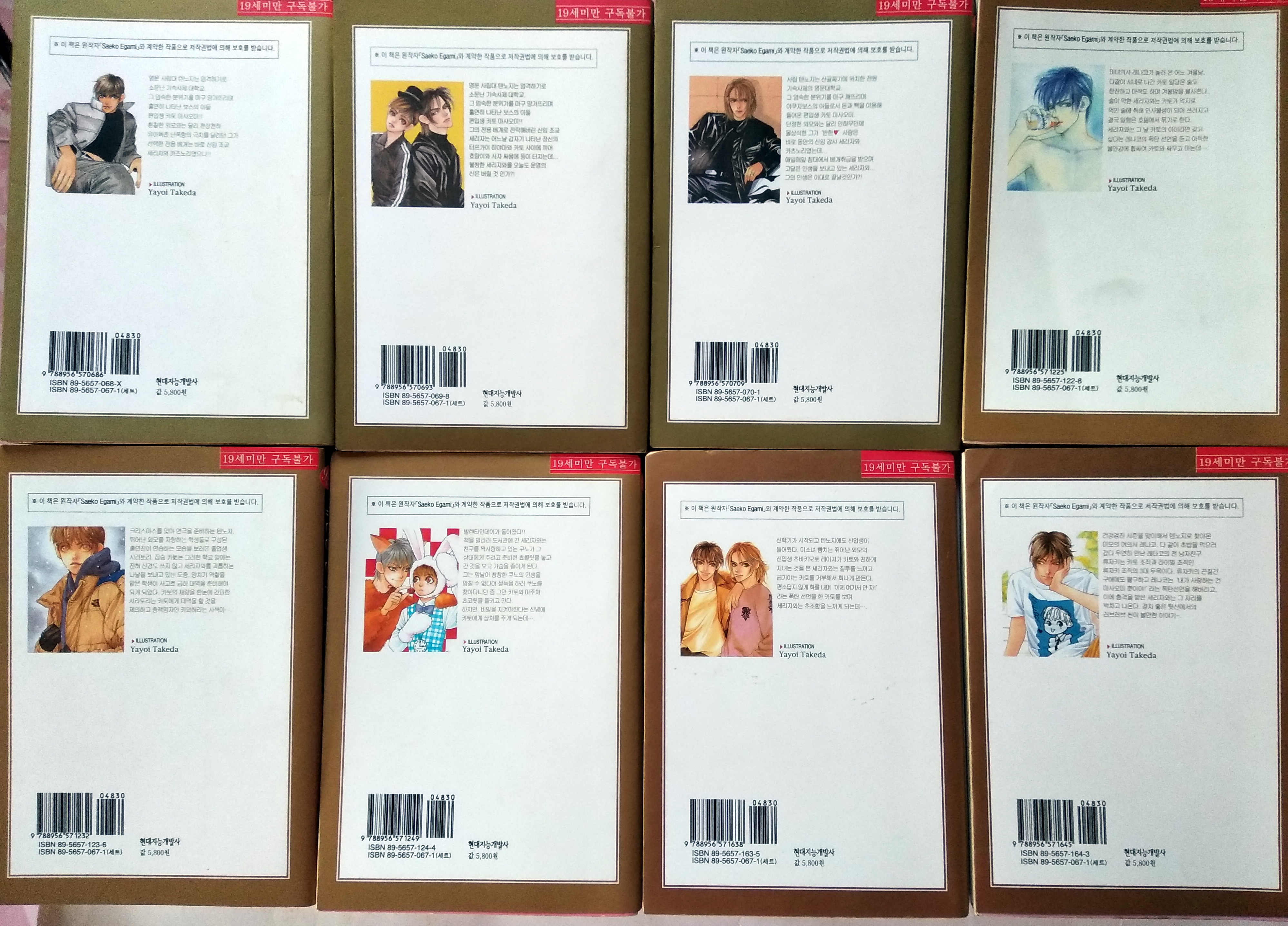 นิยายวายภาษาเกาหลี 에덴을 멀리 떠나서 - Saeko Egami 1-18 (มือสอง ขาดเล่ม 13)