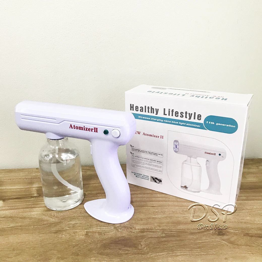 ขายถูก ปืนฉีดพ่นแอลกอฮอล์ แบบไร้สาย ปืนฉีดฆ่าเชื้อ Sprayer Atomizer Nano Gun 400ml.