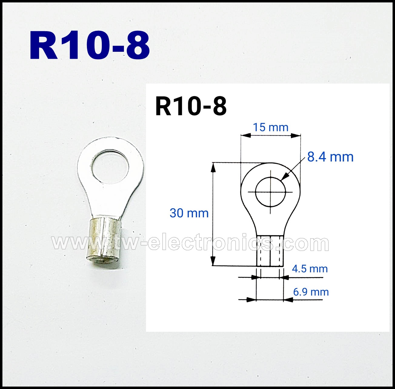 หางปลากลม เปลือย T-LUG / R10-8