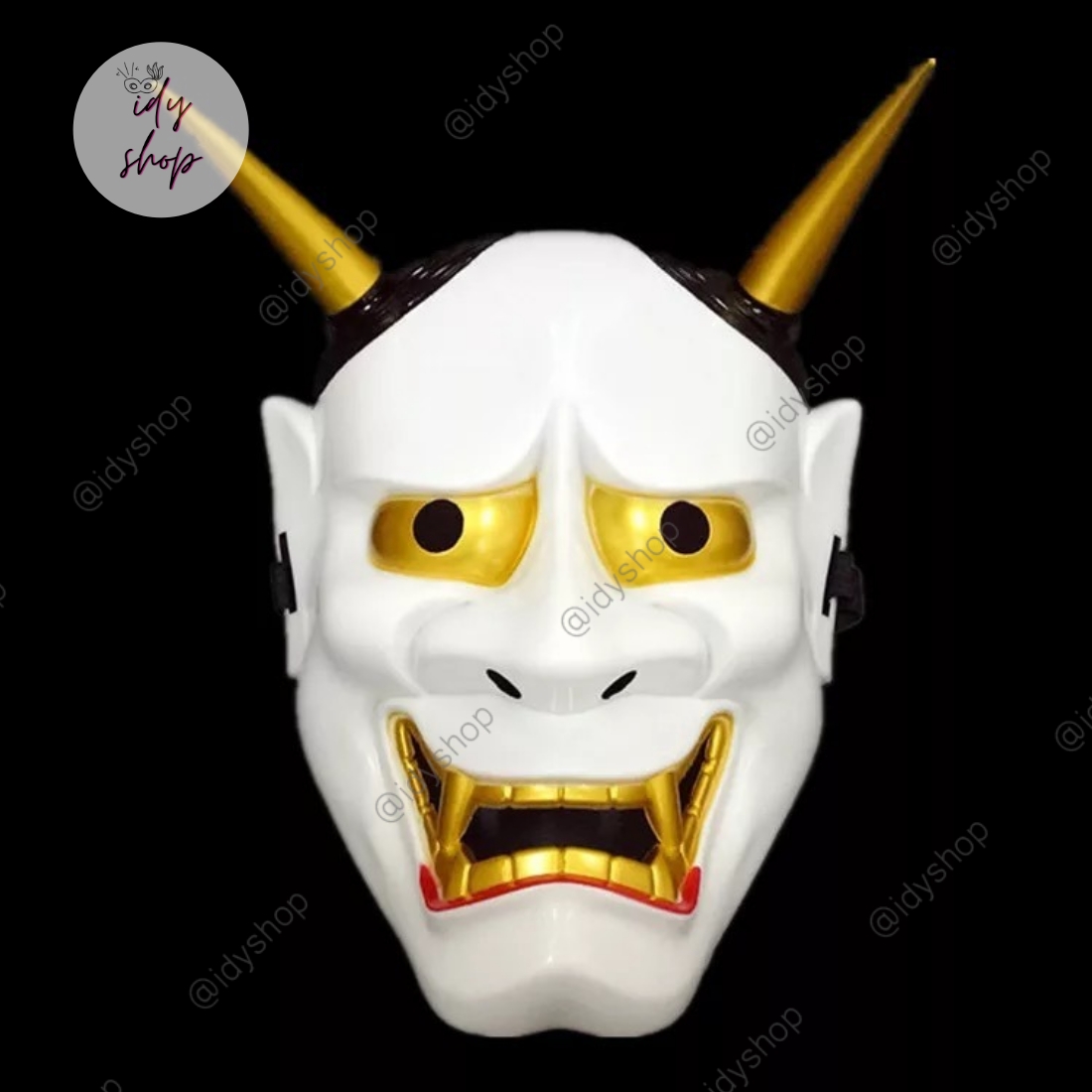หน้ากากปีศาจญี่ปุ่น ฮันเนีย Hannya หน้ากากปาร์ตี้ หน้ากากแฟนซี หน้ากากฮาโลวีน หน้ากากผี หน้ากากคอสเพลย์ Japanese Devil Noh Hannya fancy Mask idyshop