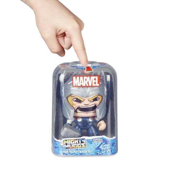 Hasbro Marvel Avengers Mighty Muggs Thor ฮาสโบร มาร์เวล อเวนเจอร์ส ไมตี้ มักส์ ธอร์ ตุ๊กตาเปลี่ยนหน้าได้ ลิขสิทธิ์แท้
