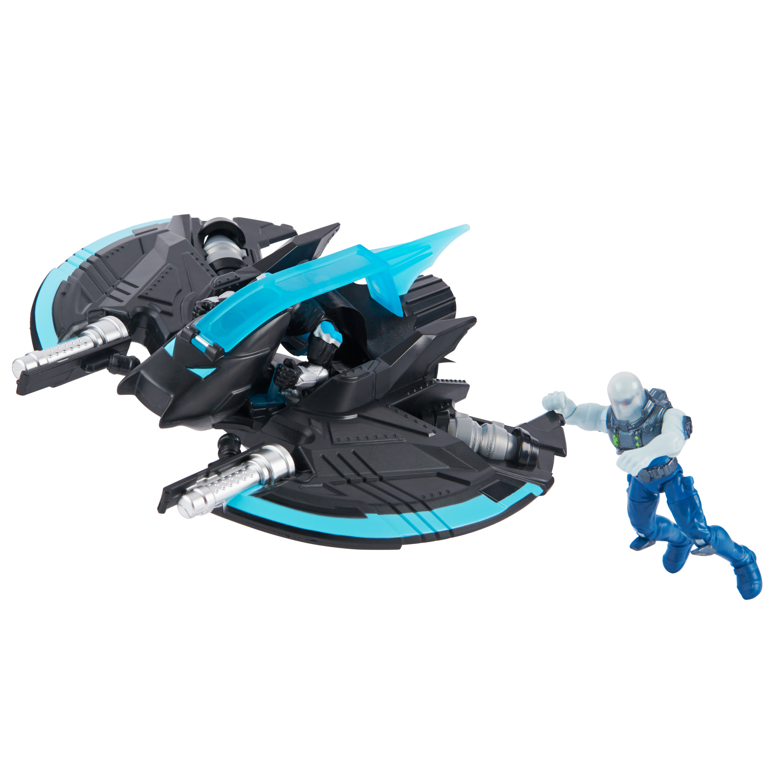 ของเล่น Batman 4 in 1 Bat-Tech Flyer ยานพาหนะของแบทแมน มาพร้อมฟิกเกอร์ 2 ตัว ลิขสิทธิ์แท้