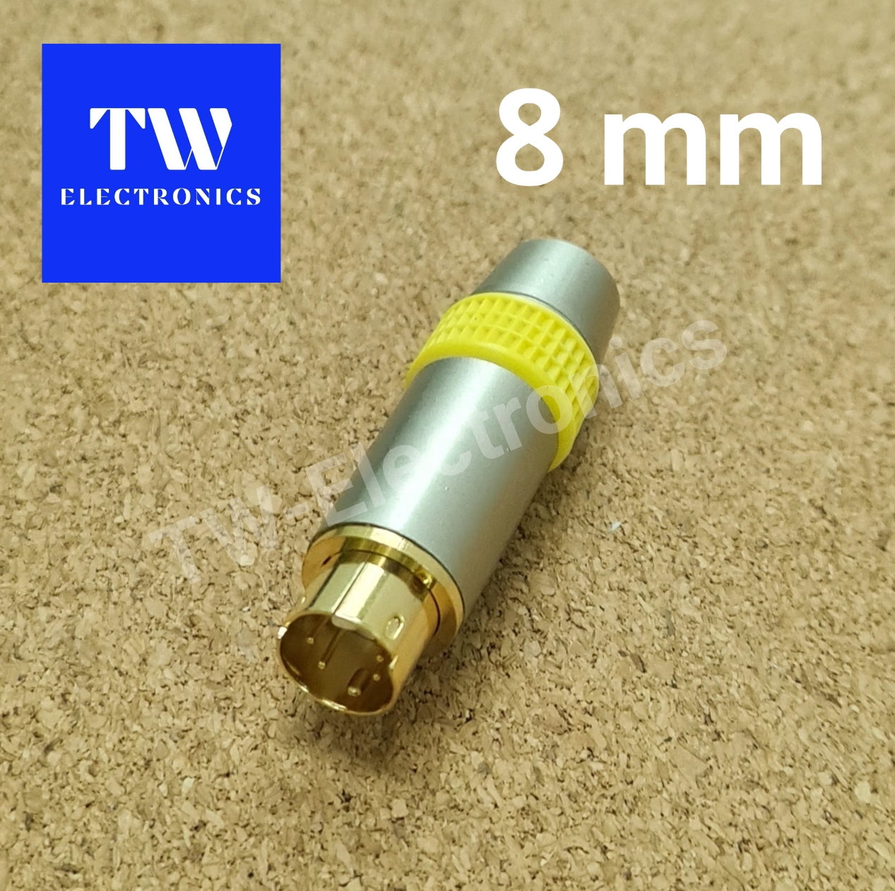 หัวS-Video (8mm)/บรอนด์เทา