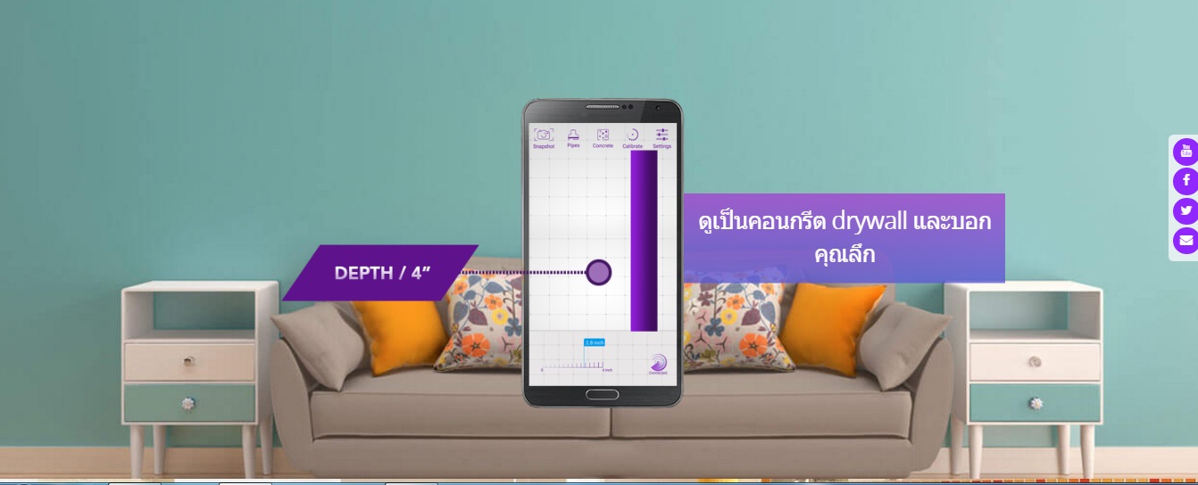 กล้องมองทะลุกำแพง Walabot-DIY เครื่องสแกนทะลุผนัง เครื่องสแกนหาแนวท่อในผนัง