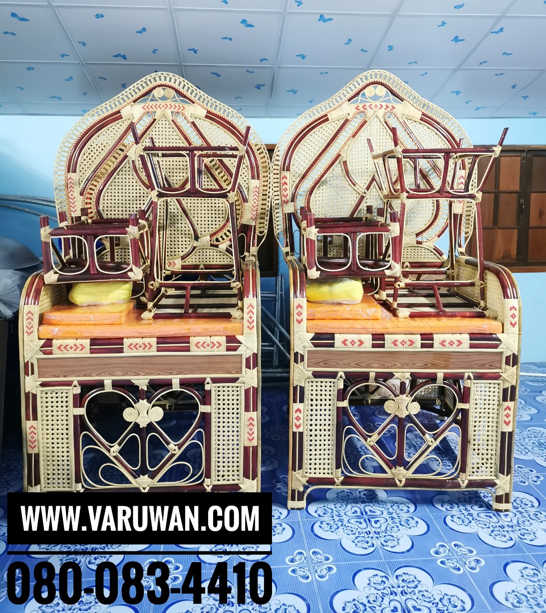 ธรรมาสน์หวาย ครบชุด