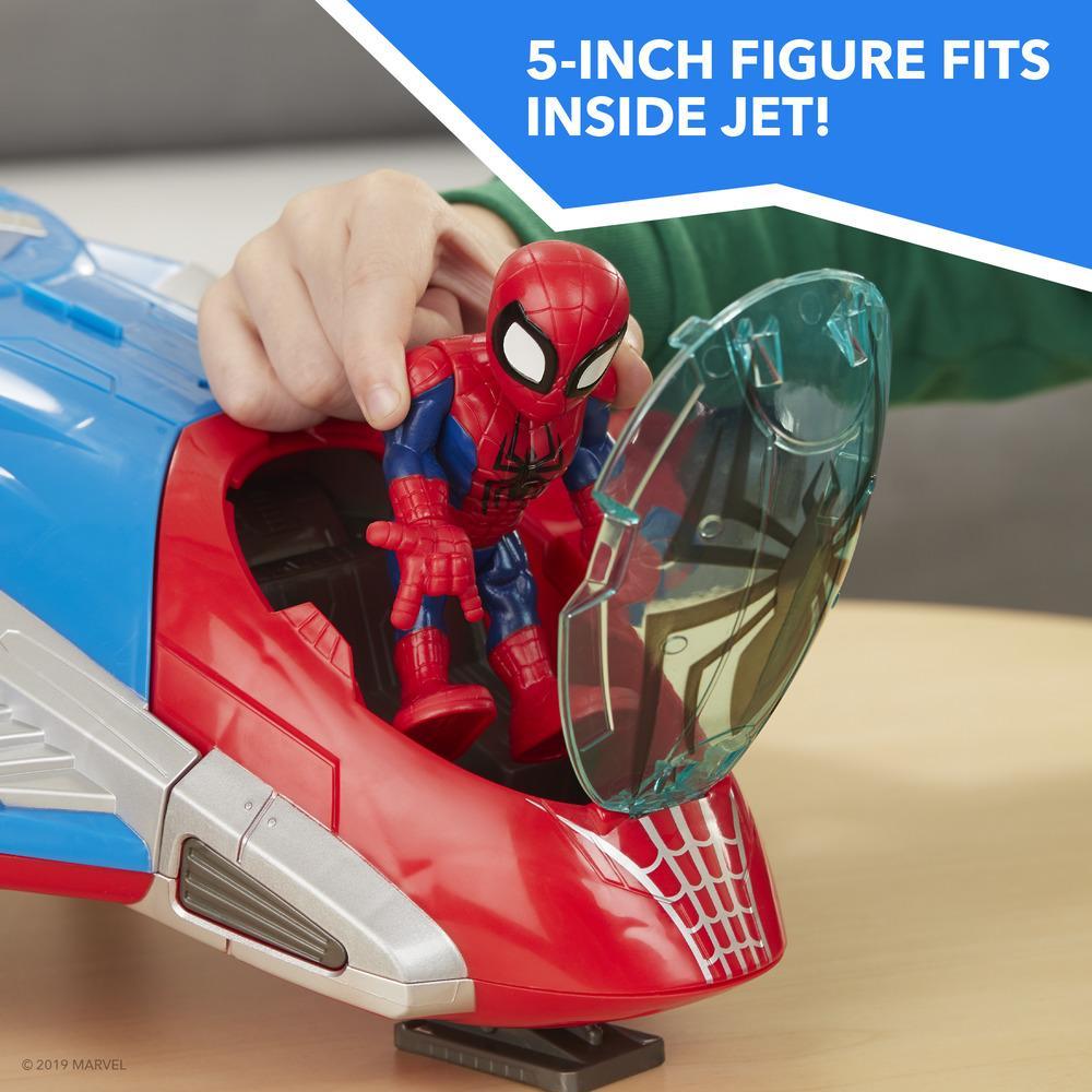 Hasbro Playskool Heroes Marvel Super Hero Adventures Spider-Man Jetquarters ฮาสโบร มาร์เวล เครื่องบินเจ็ท และ หุ่นโมเดลฟิกเกอร์ สไปเดอร์-แมน ขนาด 5 นิ้ว ลิขสิทธิ์แท้
