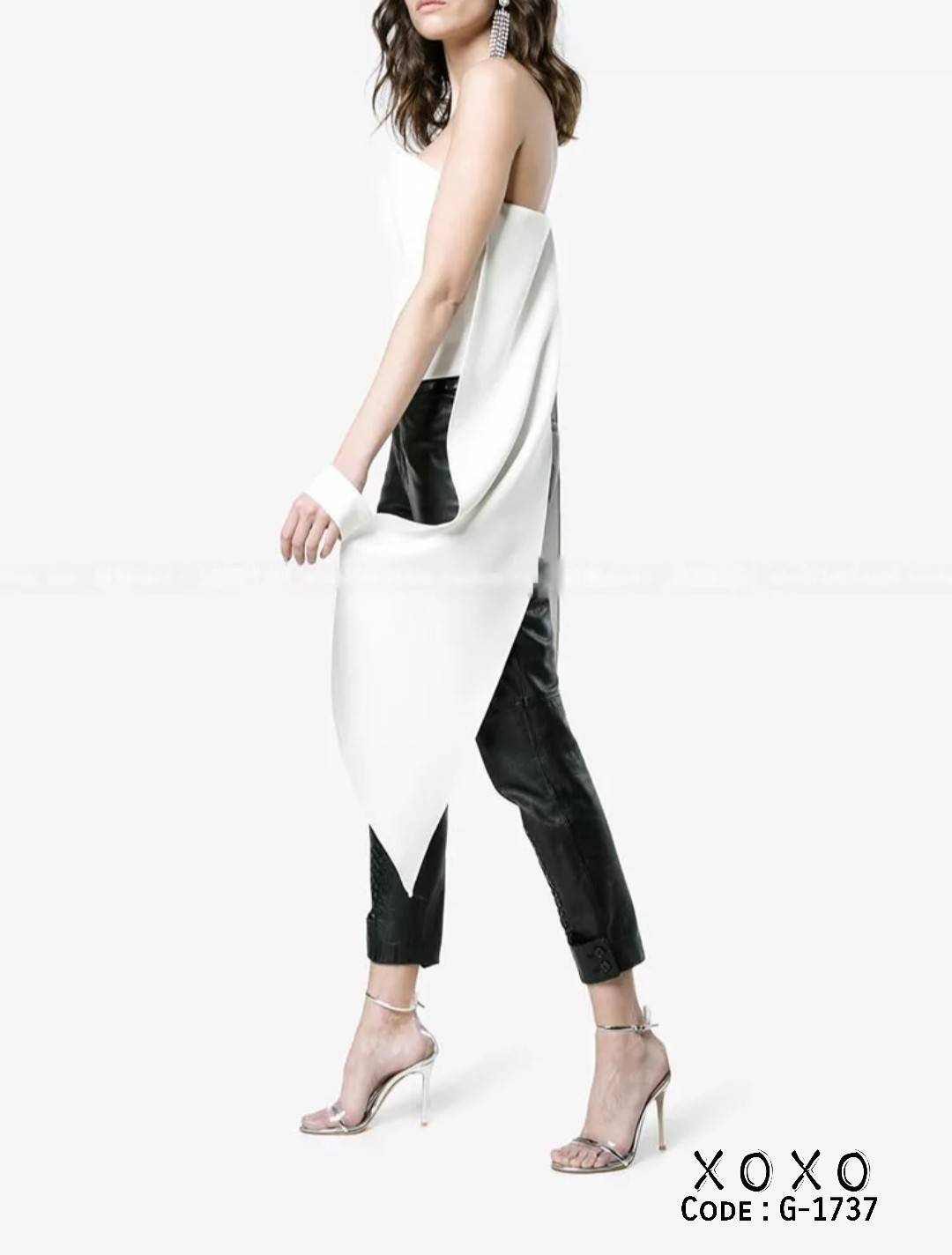 รองเท้าส้นสูงสไตล์ Christiant Loubotin (สีเงิน)