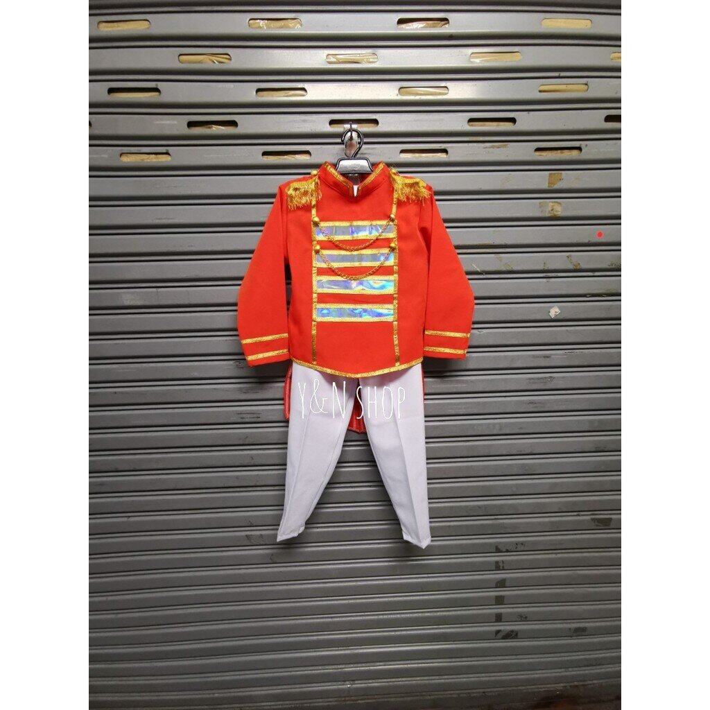 Y&NShop ชุดดรัมเมเยอร์ ชุดเชียร์ลีดเดอร์ เด็กชายอนุบาล-ประถมต้น ชุดกีฬาสี-ไม่มีสายสะพาย