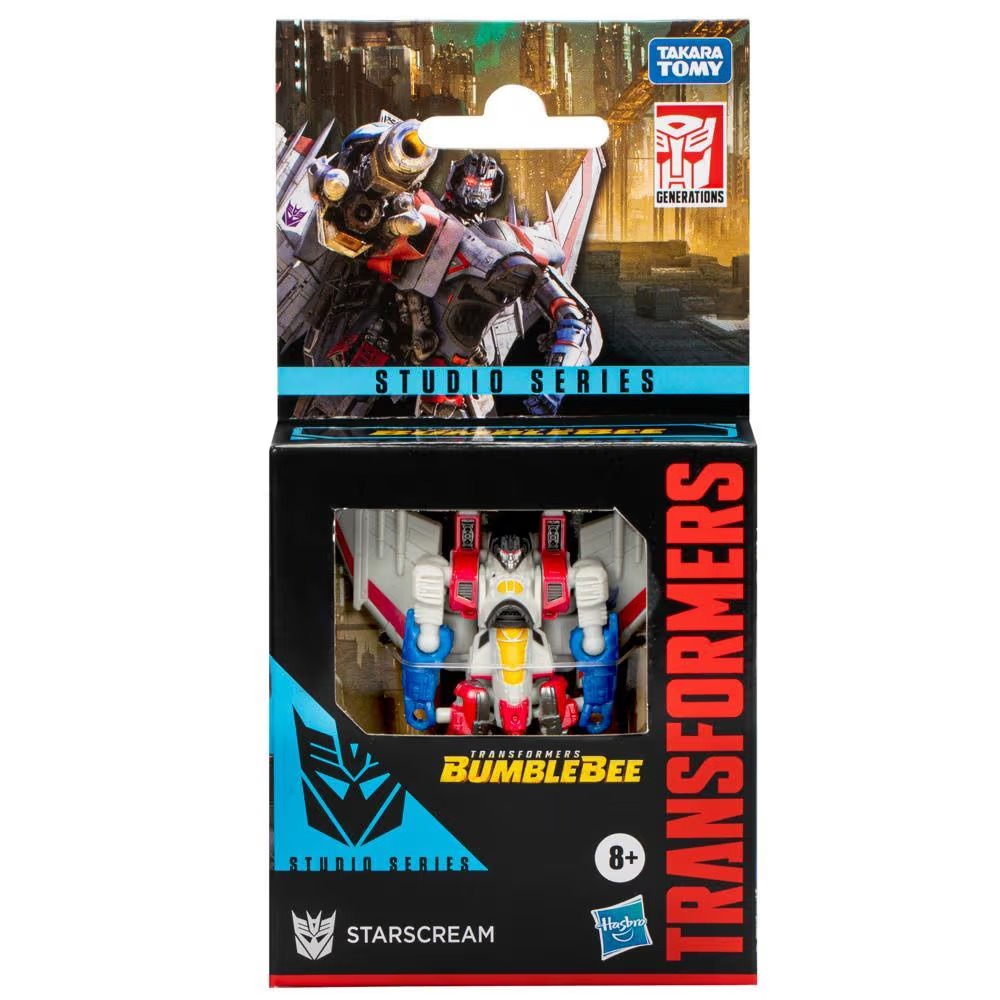Hasbro Transformers Studio Series Core Class Starscream Action Figure ฮาสโบร ทรานสฟอเมอร์ส สตูดิโอ ซีรีย์ส คอร์ คลาส หุ่นยนต์สตาร์สครีม ขนาด 3.5 นิ้ว ลิขสิทธิ์แท้