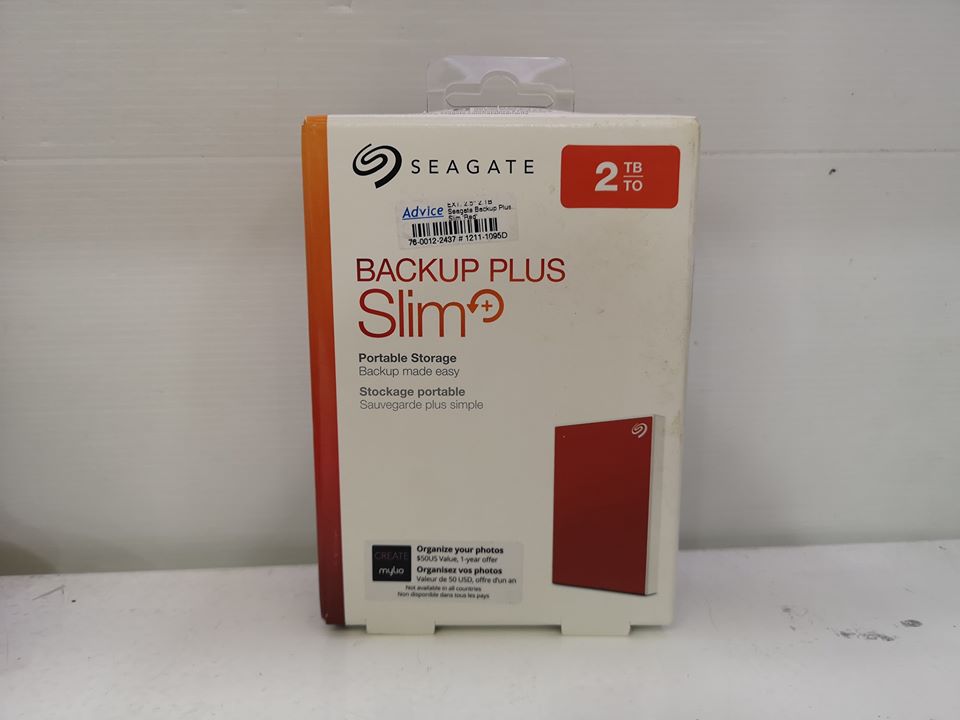 External Harddisk 2TB Seagate Backup Plus 2.5" USB 3.0 Black