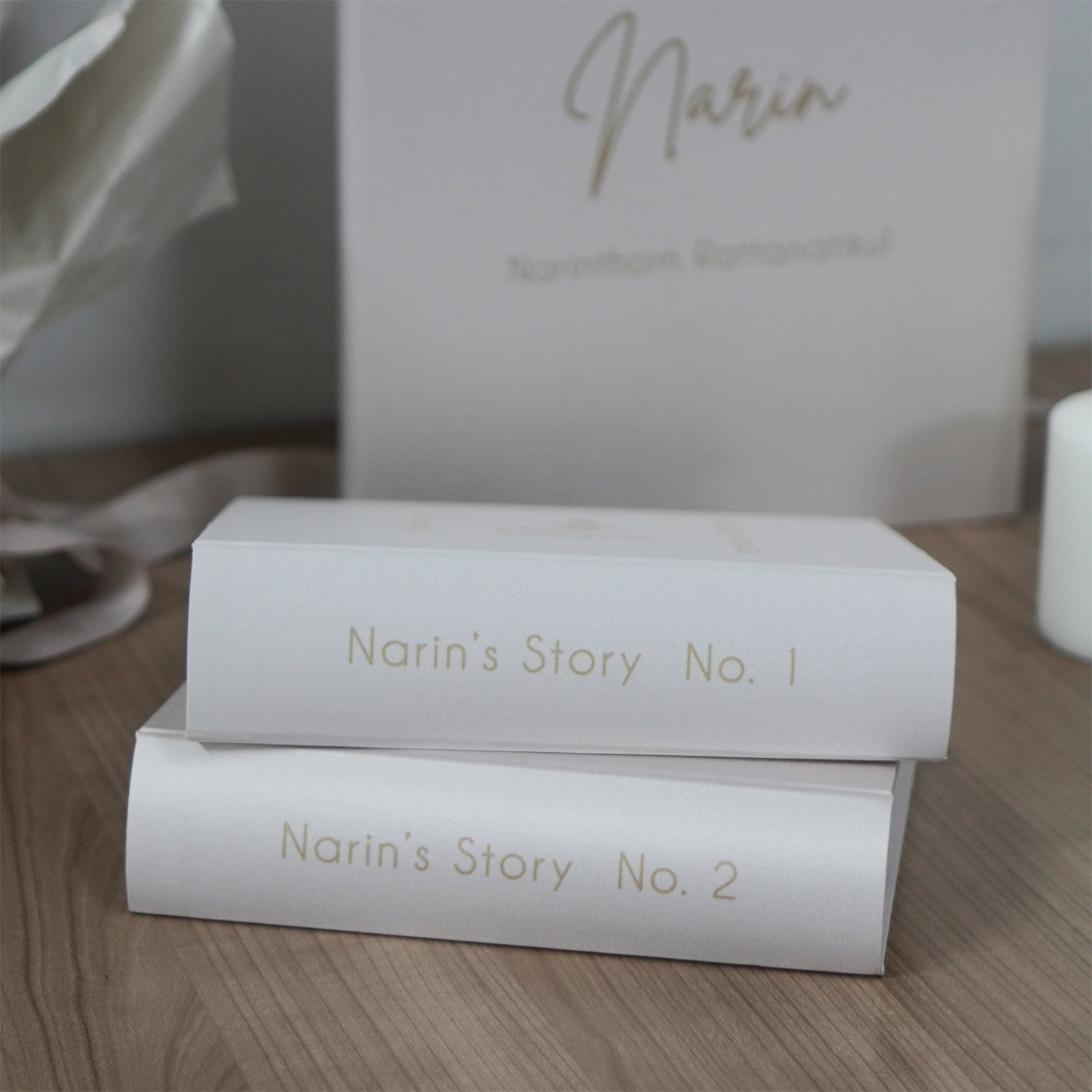 อัลบั้มสั่งทำใส่ชื่อ ลาย Minimal - Beige