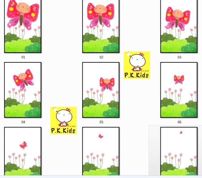 ลำดับขนาด : ผีเสื้อ