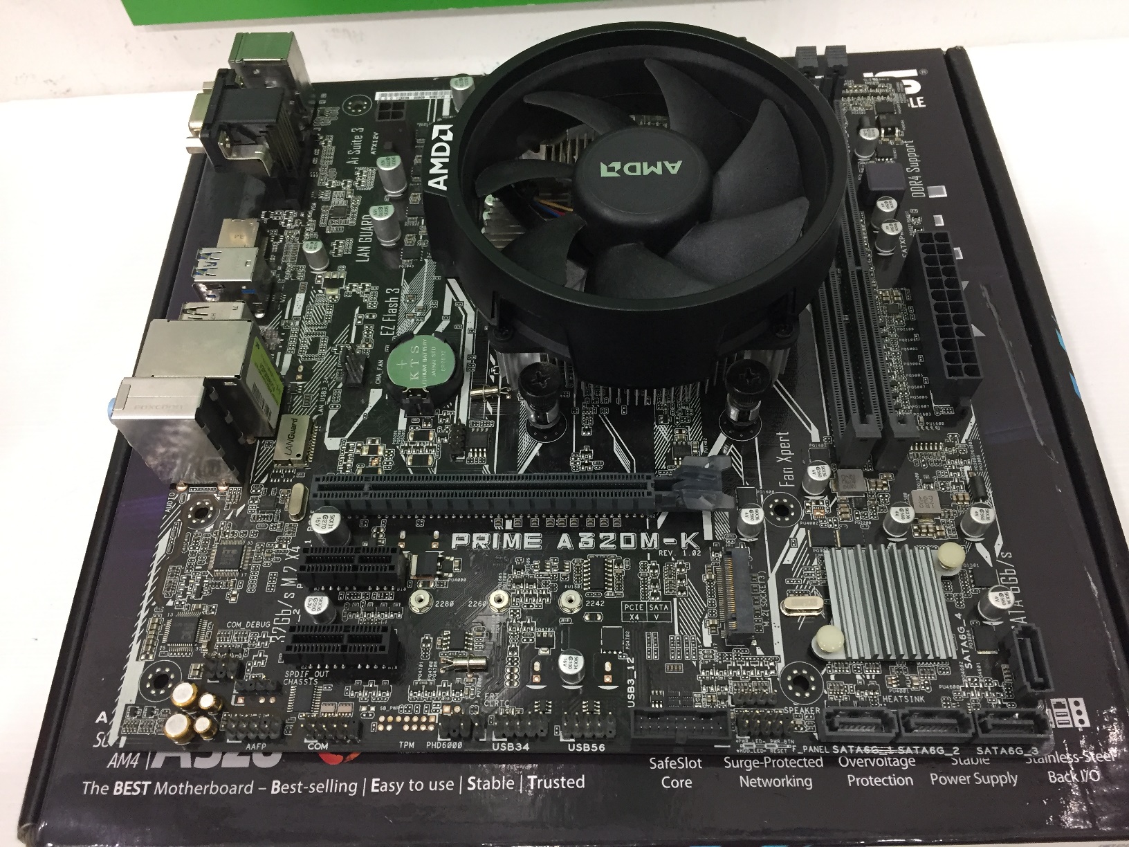 AMD Ryzen 3 1300X + ASUS Prime A320M-K