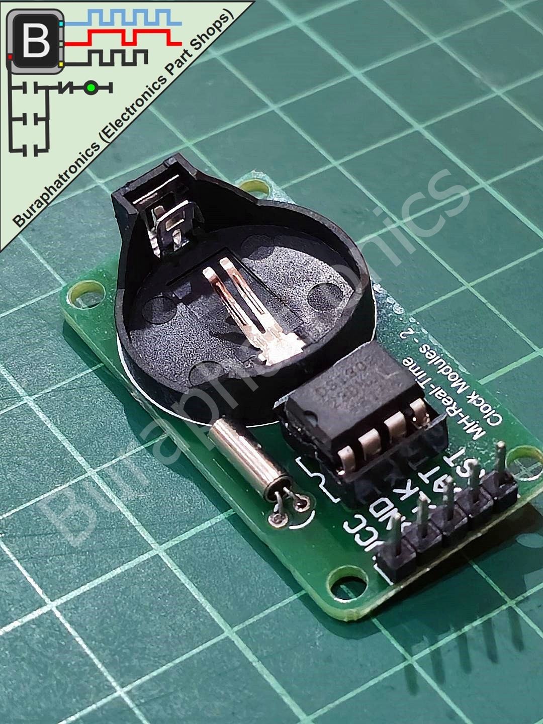 DS1302 Module Realtime Clock (โมดูลอ่านเขียนเวลานาฟิกา)