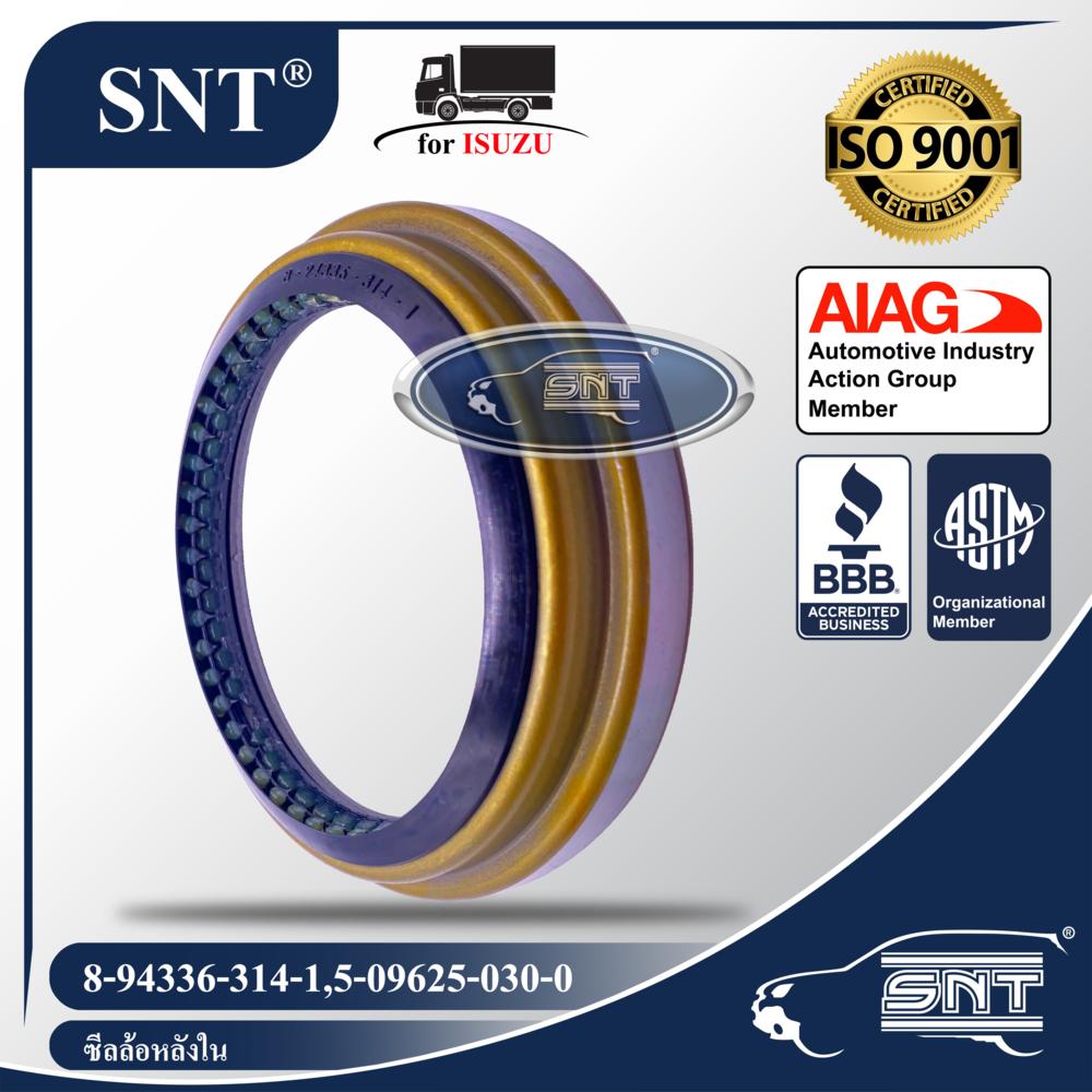 SNT ซีลล้อหลังใน, Oil Seal - ISUZU ( อีซูซุ ) รุ่น ELF250, NLR, NMR, NKR, NPR, เพลาลอย S250 ELF แอ้ว,TCPY,PRO P/N 5-09625-030-0, 5096250300