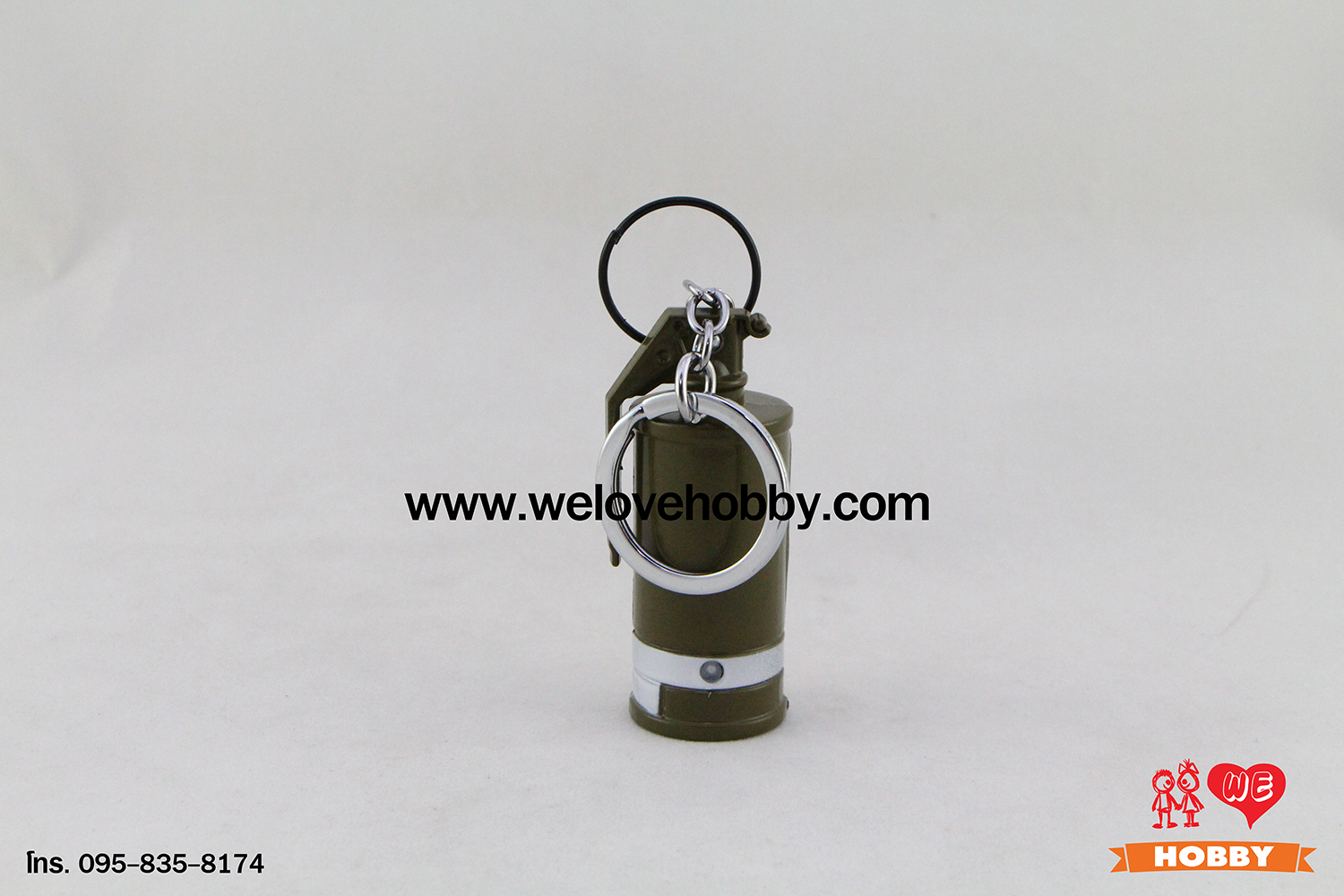 พวงกุญแจ PUBG (PLAYERUNKNOWN'S BATTLEGROUNDS) : ระเบิดควัน (Smoke Grenade) สีเขียว