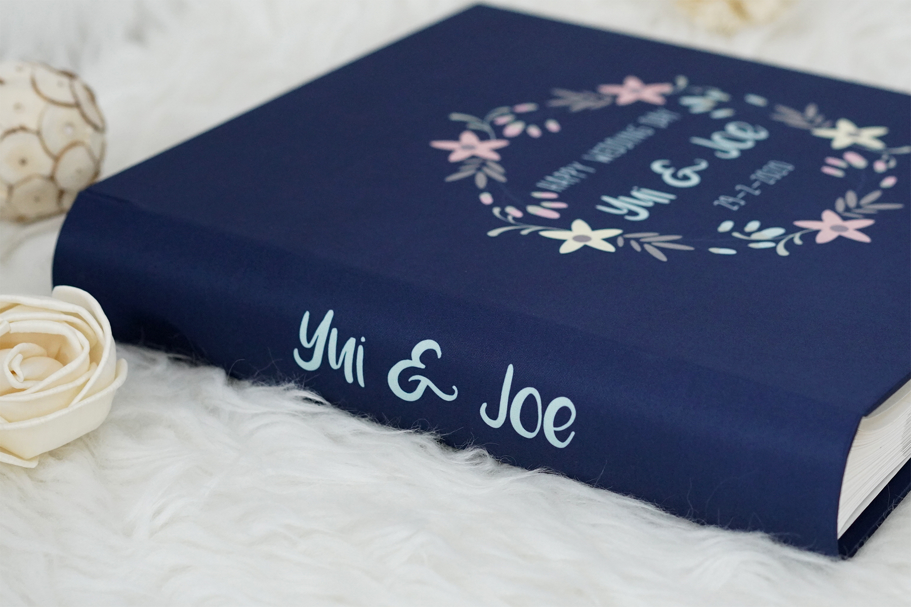 อัลบั้มสั่งทำใส่ชื่อ ลาย Floral Frame