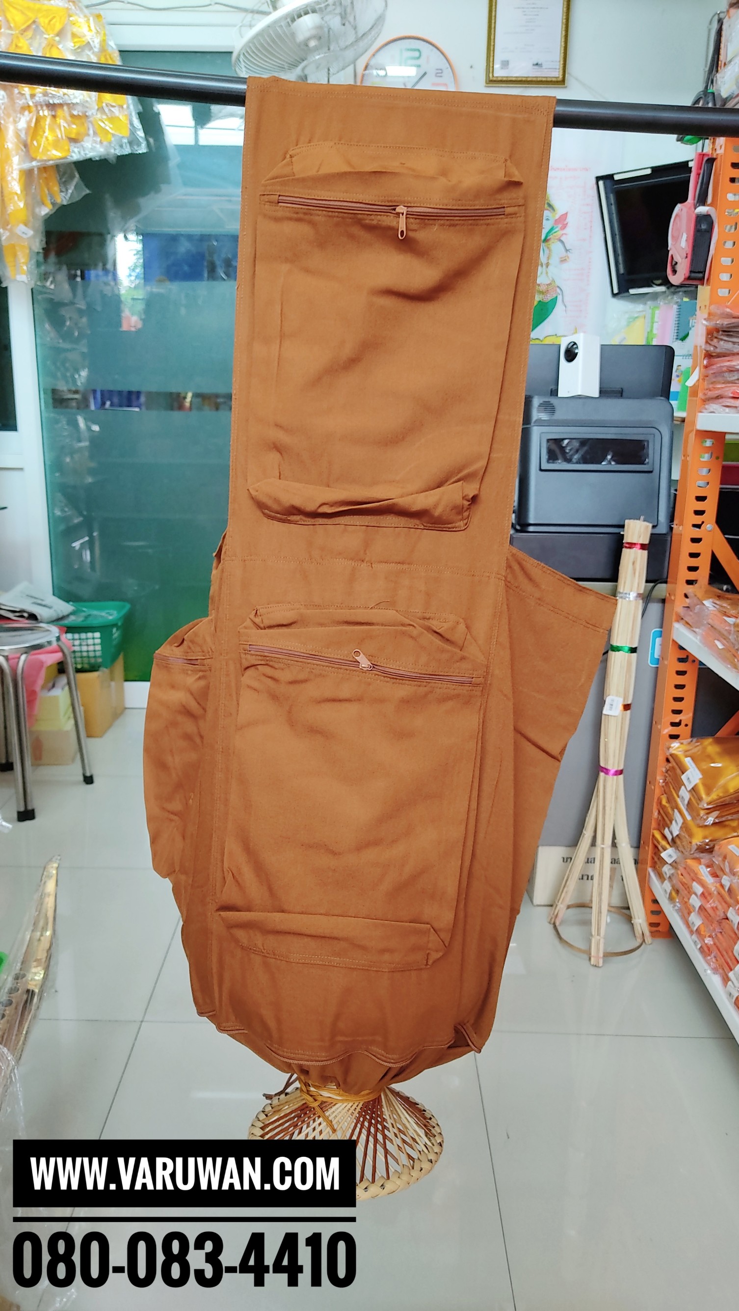 ย่ามธุดงค์ผ้าโทเร ใหญ่พิเศษ ใส่กลดได้