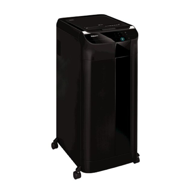 ขายถูก เครื่องทำลายเอกสาร Fellowes Auto MAX 550C บรรจุกระดาษได้ 500 แผ่น แบบตัดละเอียด (Micro Cut)