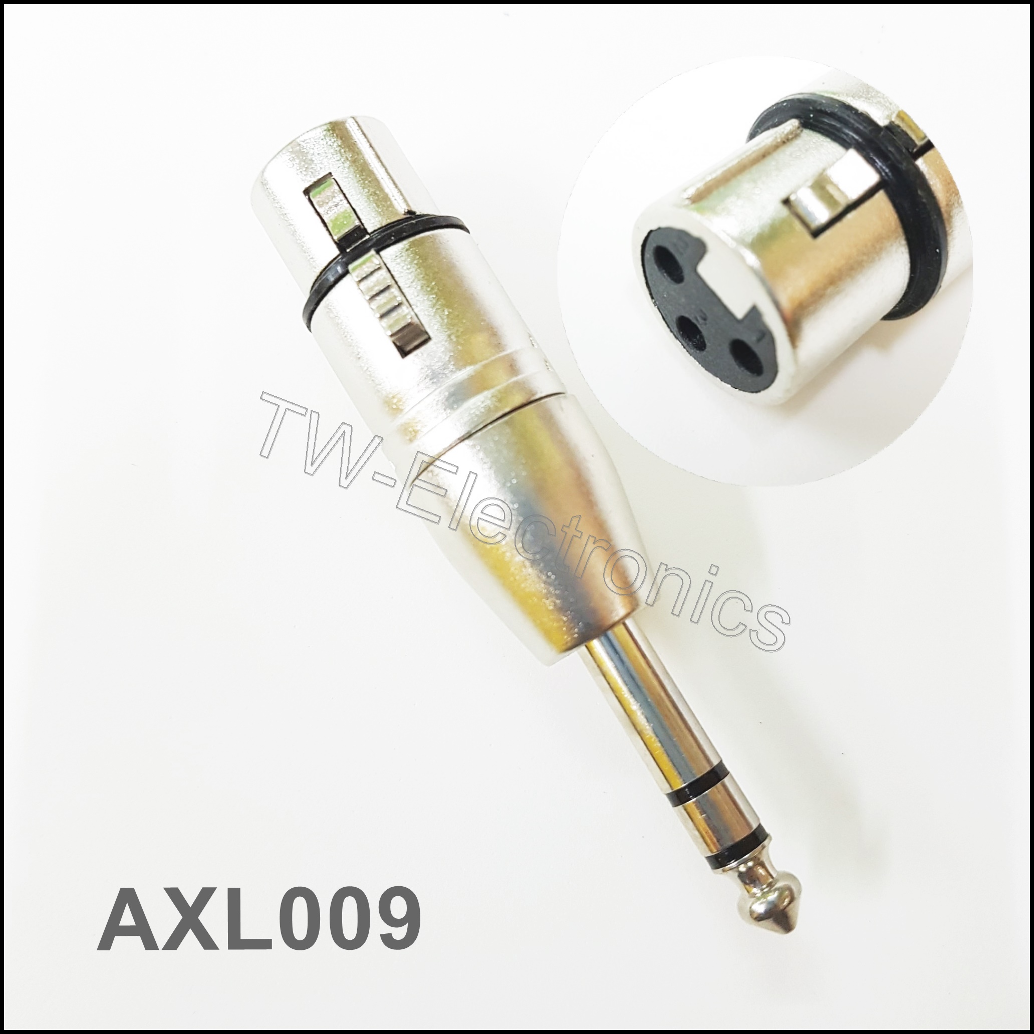 XLR ตัวเมีย – 1/4” Stereo Phone ตัวผู้ / AXL009