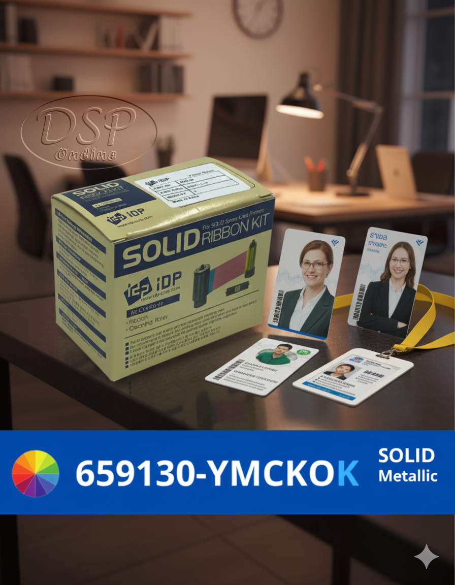 ขายถูก ริบบอนสี 659130 (YMCKOK): คุณภาพสีคมชัด พร้อม K Resin ด้านหลังที่ทนทาน