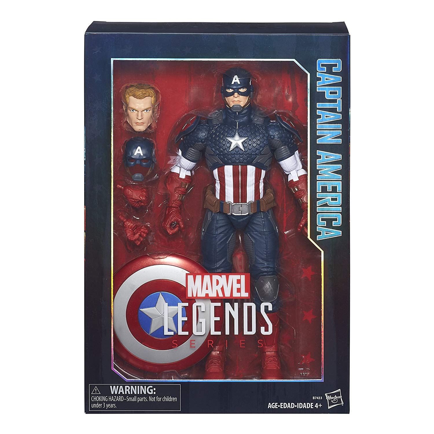 Hasbro Marvel Legends Avengers : Captain America 12-inch Figure ฮาสโบร มาร์เวล อเวนเจอร์ส หุ่นโมเดลฟิกเกอร์ กัปตันอเมริกา 12 นิ้ว ลิขสิทธิ์แท้