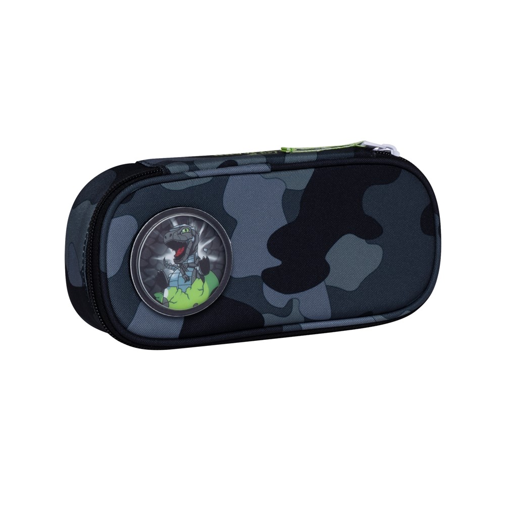 Oval pencil case, Camo Rex