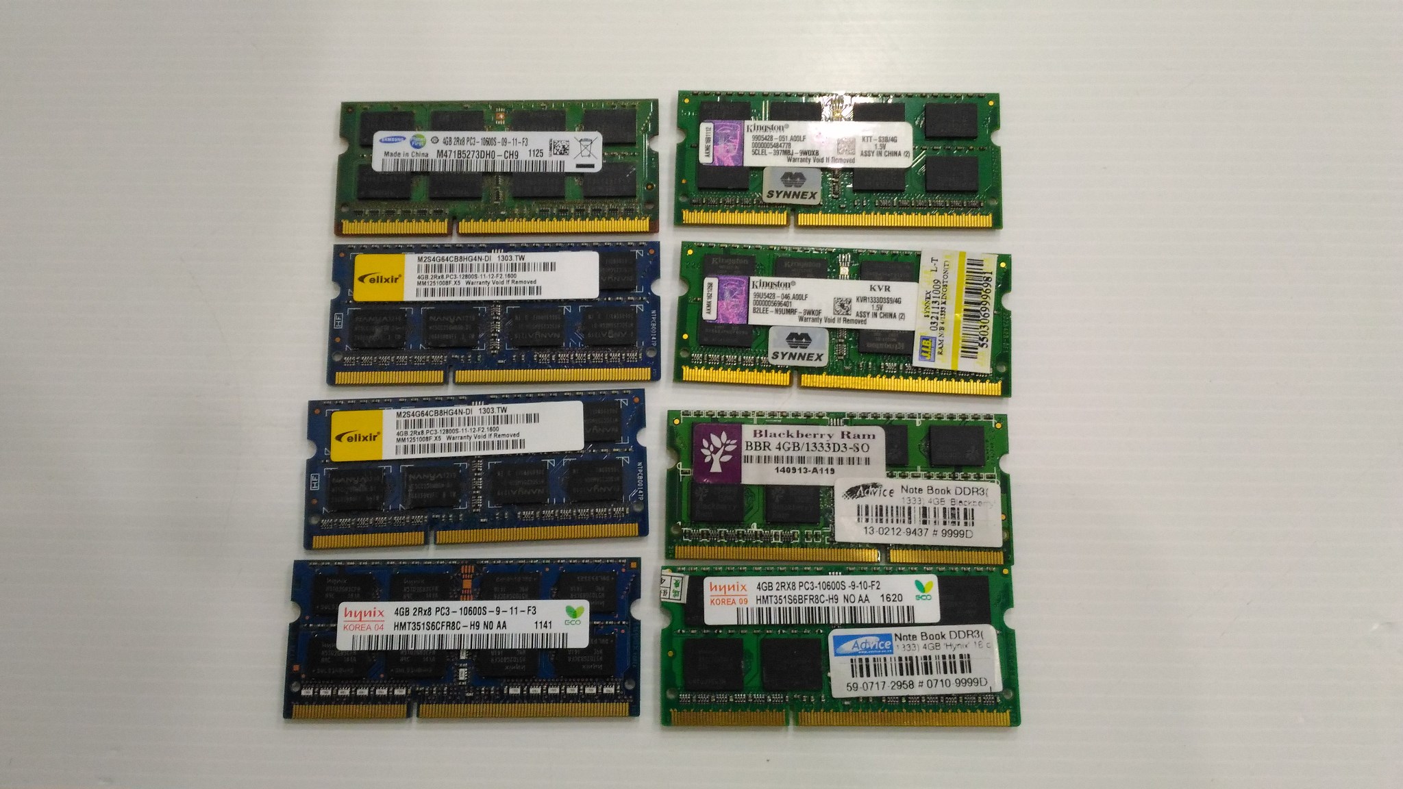 แรมโน้ตบุ๊ค 4GB. DDR-3 1333 มือสอง