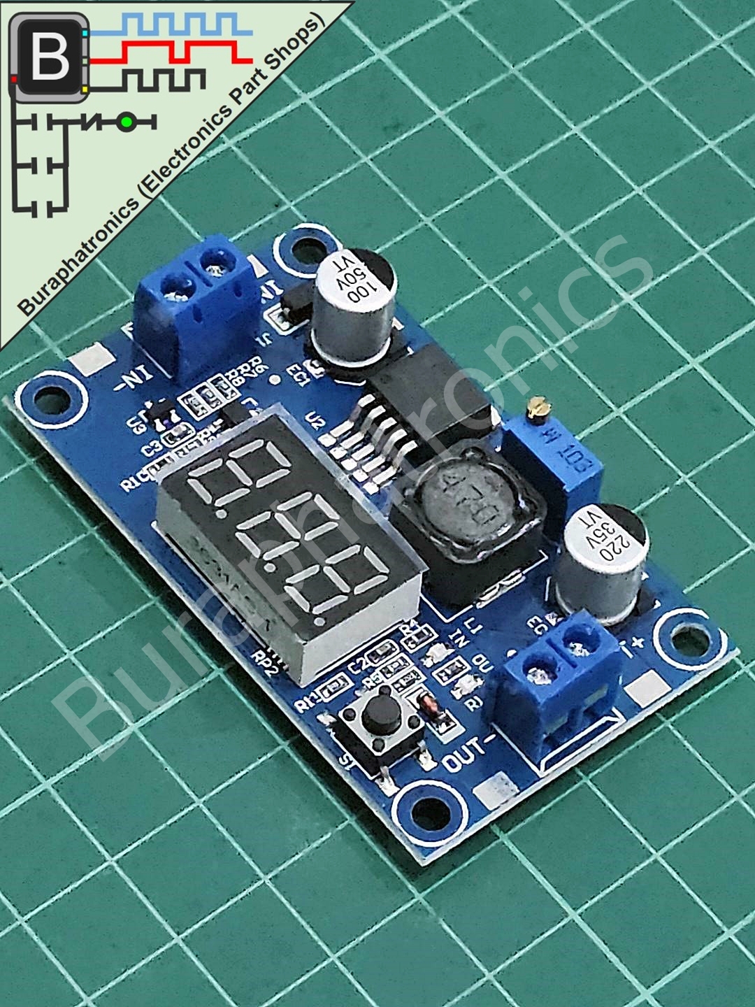 LM2596 Power Supply Voltage Adjust 1.2-37V. 3A