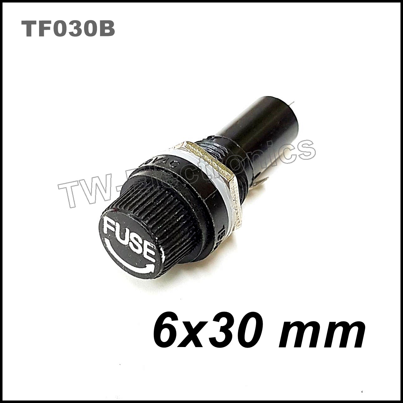 กระบอกฟิวส์แก้ว ตัวยาว 6x30mm / TF030B