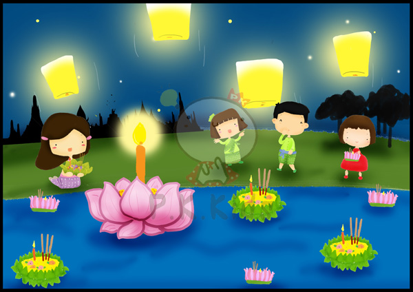 ภาพตัดต่อ : ลอยกระทง 2
