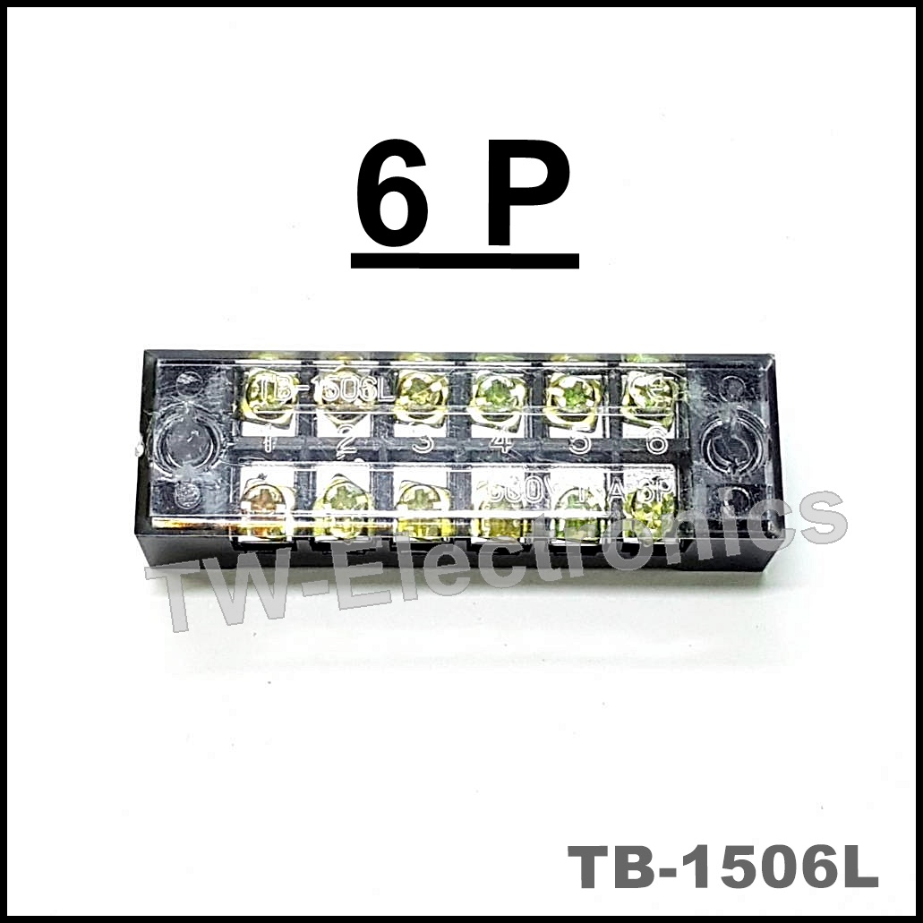 เทอร์มินอล บล็อก 6 ช่อง / รุ่น TB1506L