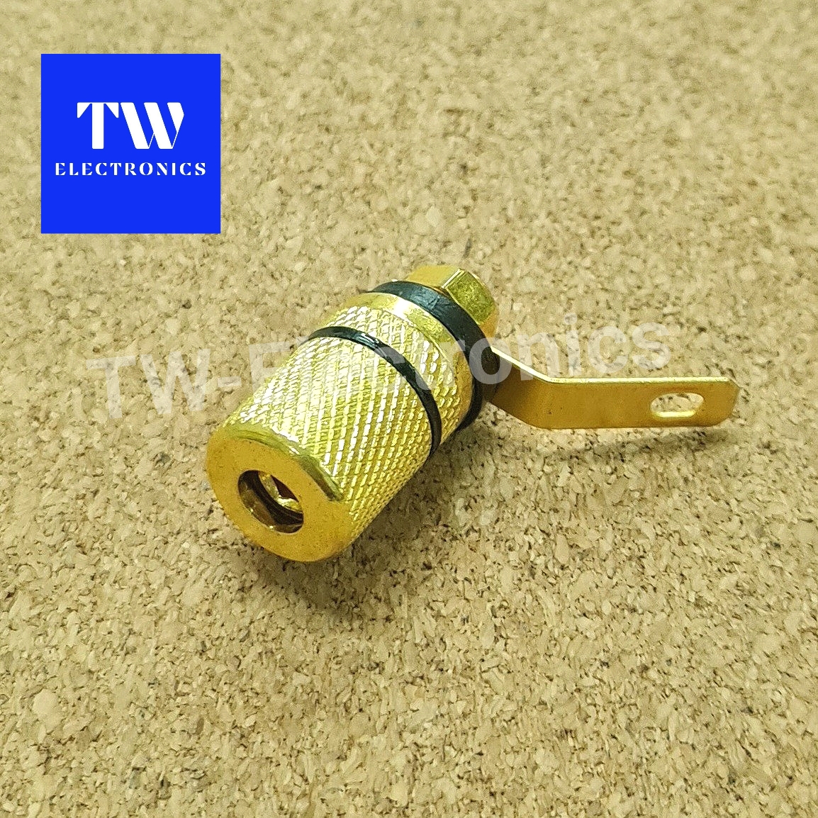 Binding post โลหะ (สีทอง คาดดำ)