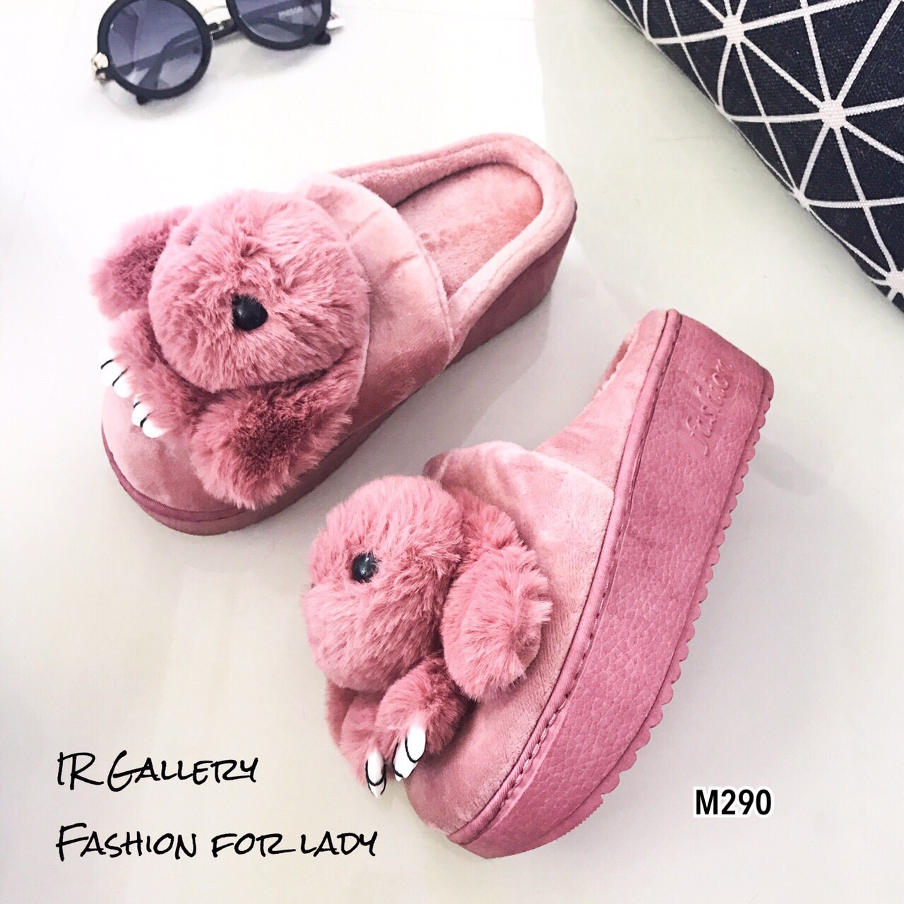 รองเท้าแตะ Slipperขนมิ้ง (สีชมพู)