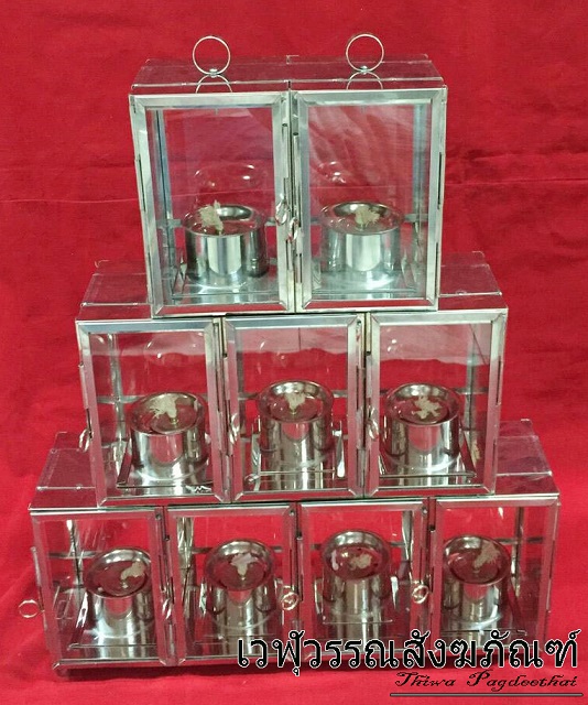 ตะเกียงโกเต้ง 9 ดวง สแตนเลส (ตะเกียงยอดเสาศาลเจ้า)