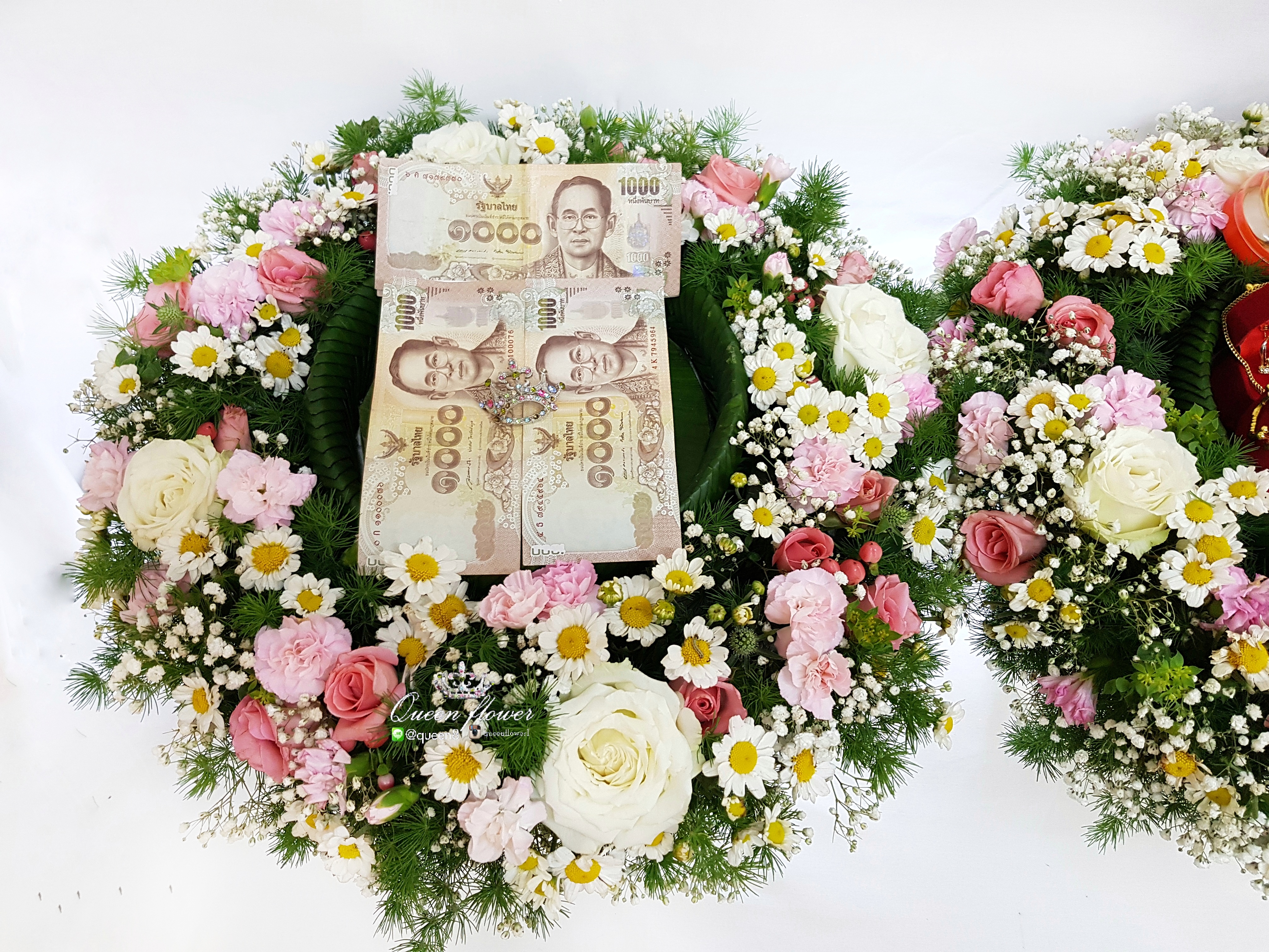 พานขันหมากร้านดอกไม้ศาลายา นครปฐม