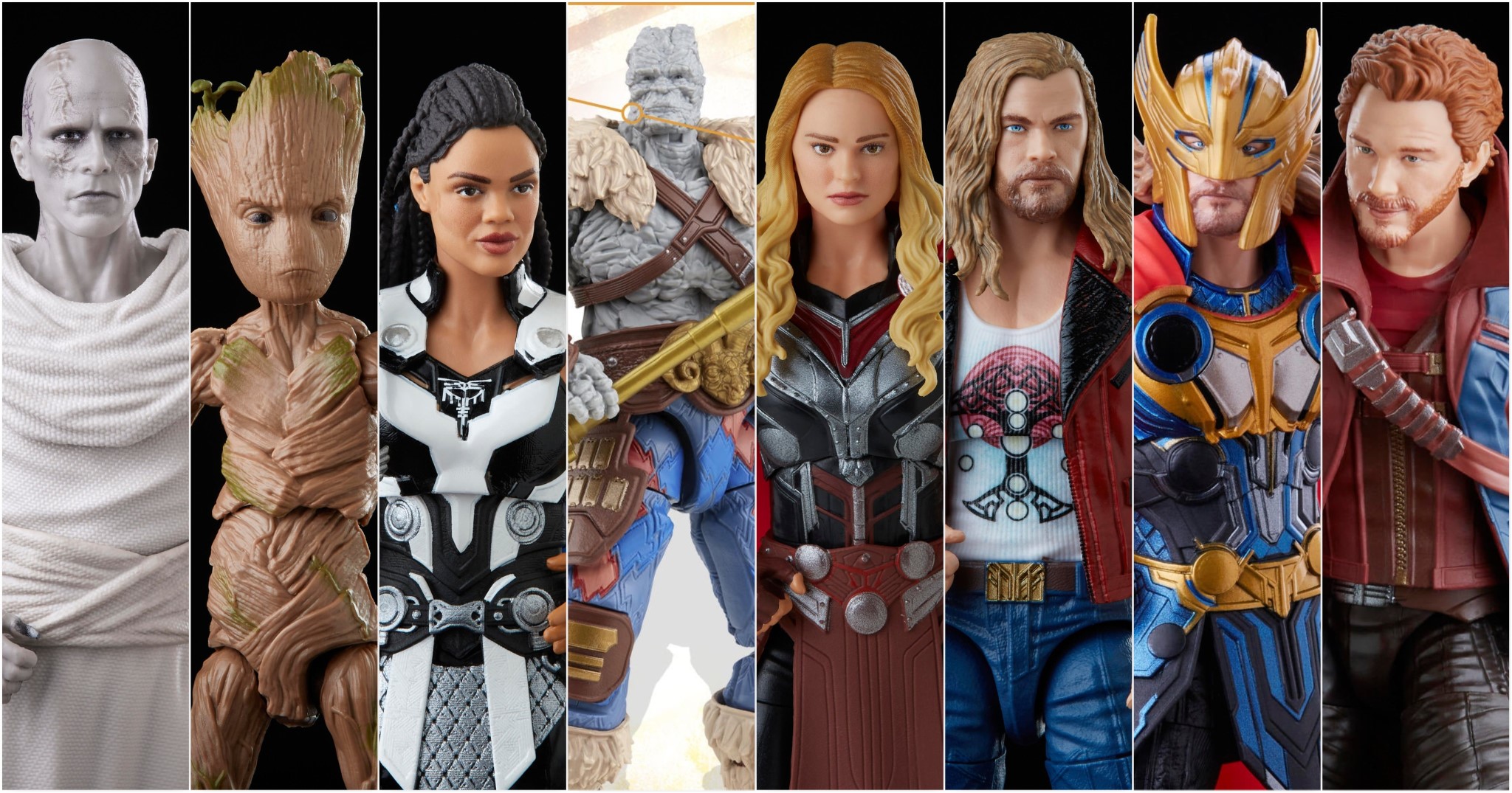 Hasbro Marvel Legends Series Thor : Love and Thunder Set of 7 (Korg BAF) 6-inch Scale Figure ฮาสโบร มาร์เวล เลเจนด์ ซีรี่ย์ส ธอร์ : เลิฟ แอนด์ ธันเดอร์ ครบเซ็ต7ตัว พร้อม BAF คอร์ก ลิขสิทธิ์แท้