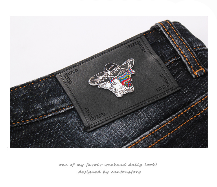 000991 ยีนส์ Ajaz James Style Versace Italy New Summer 2019 Jeans Denim Slim feet Size 28-38