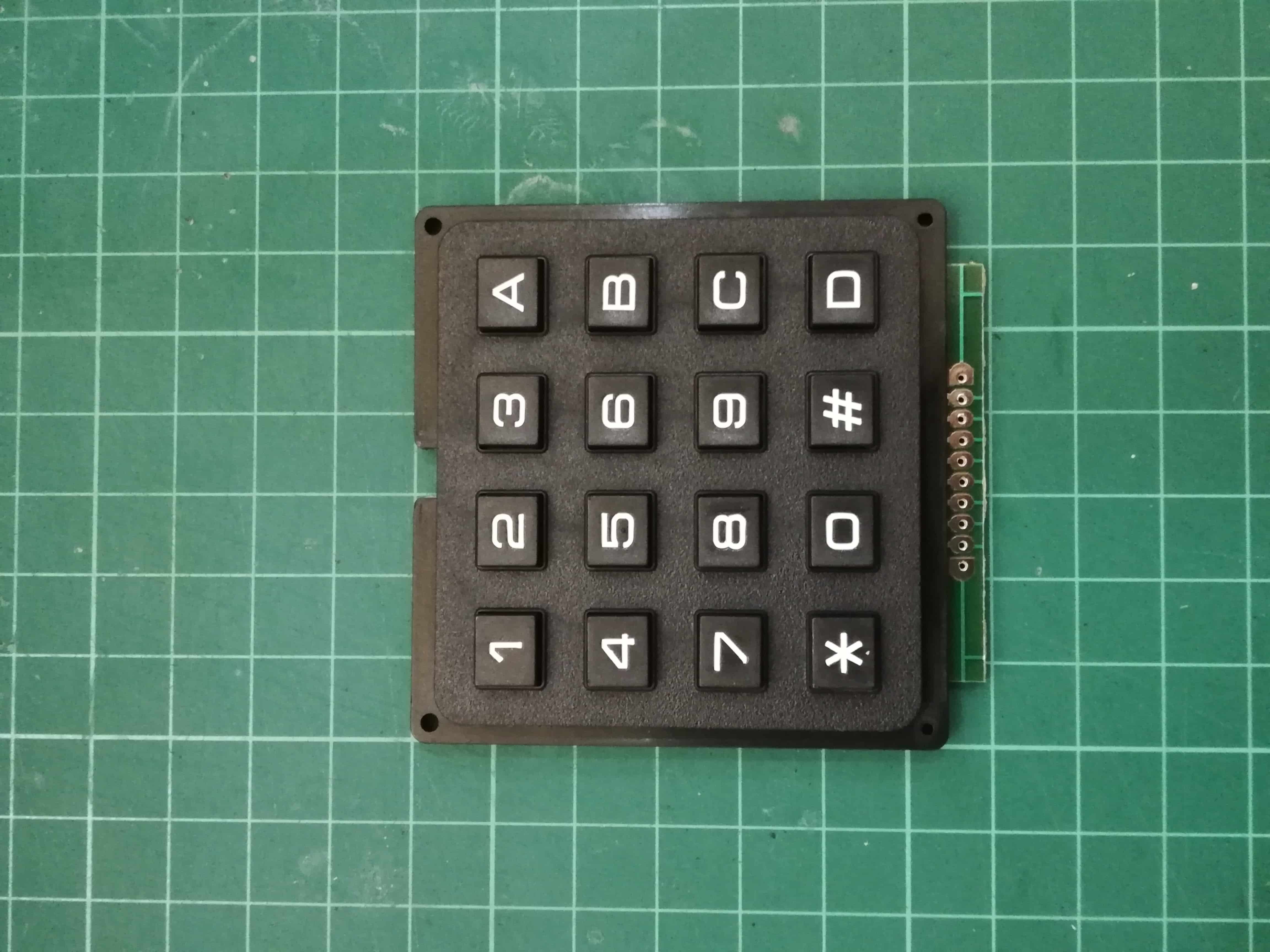 Keypad matrix 4x4
