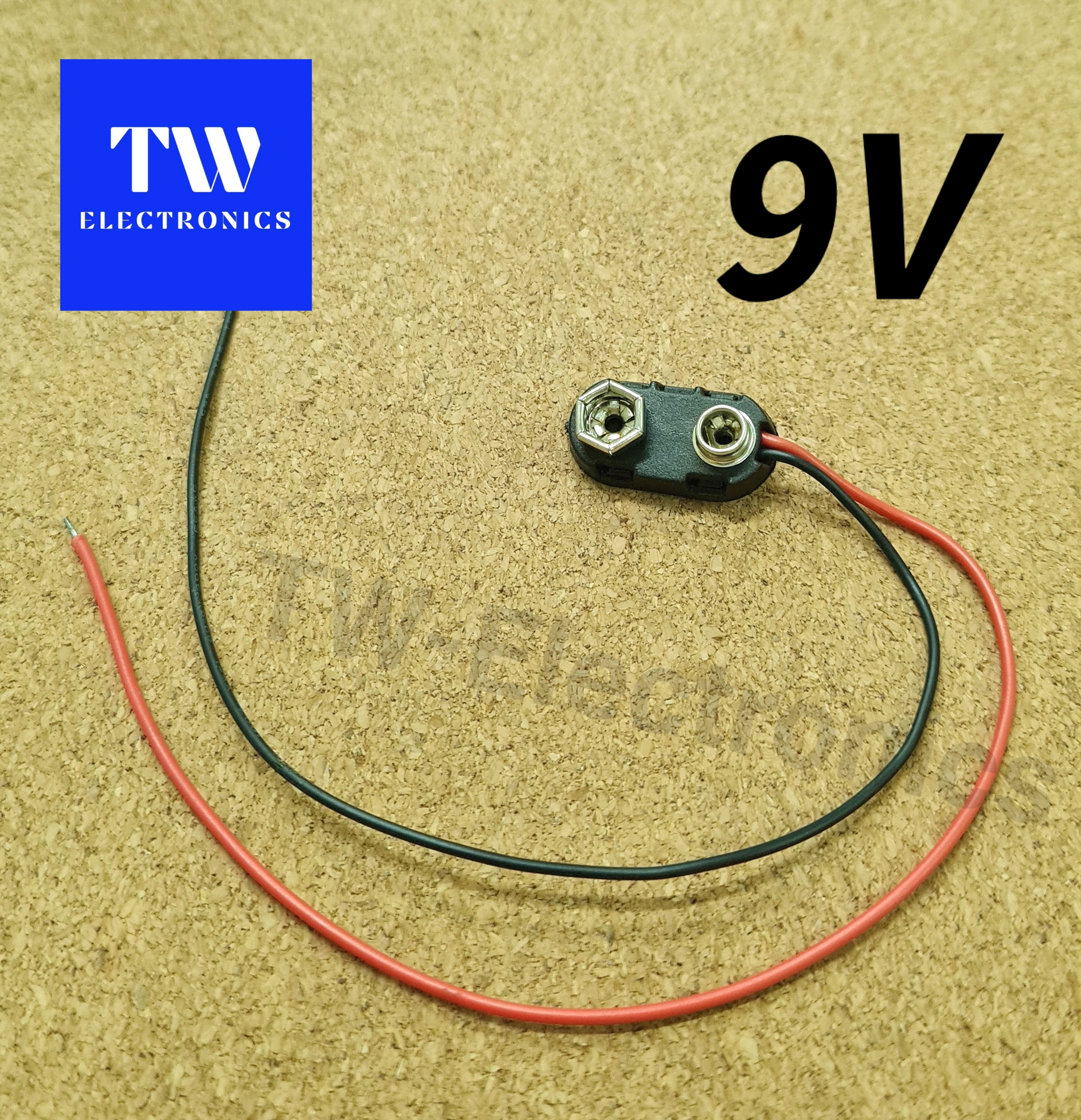ขั้วถ่าน 9V ฝาแข็ง / BHS-9V-B